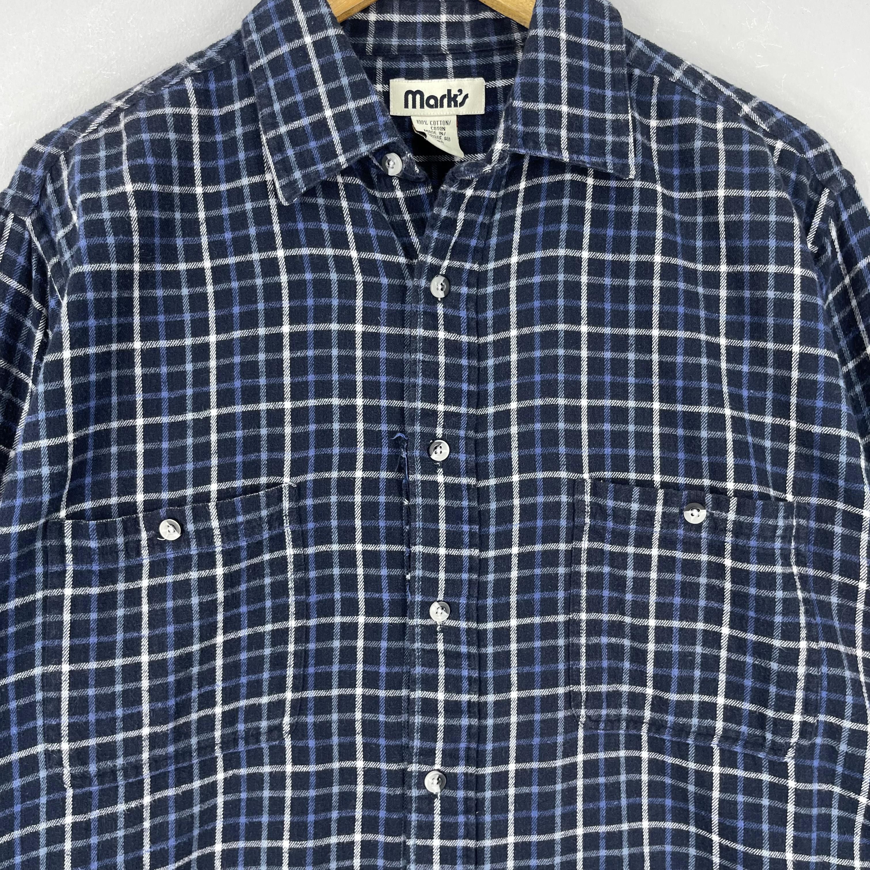 Flannel Vintage Checkered Gingham Minimalist Distressed Flannel Size US L / EU 52-54 / 3 - 2 Thumbnail