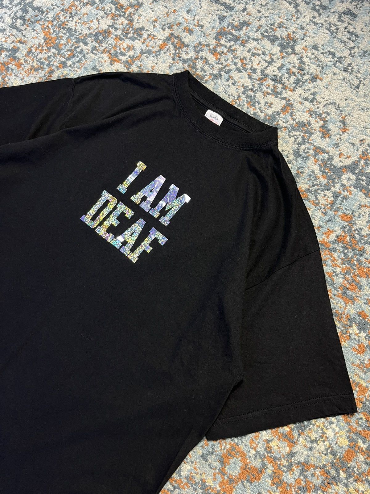 Other × Vintage Vintage 00s I am deaf glitter holographic print tee Size US XL / EU 56 / 4 - 4 Thumbnail