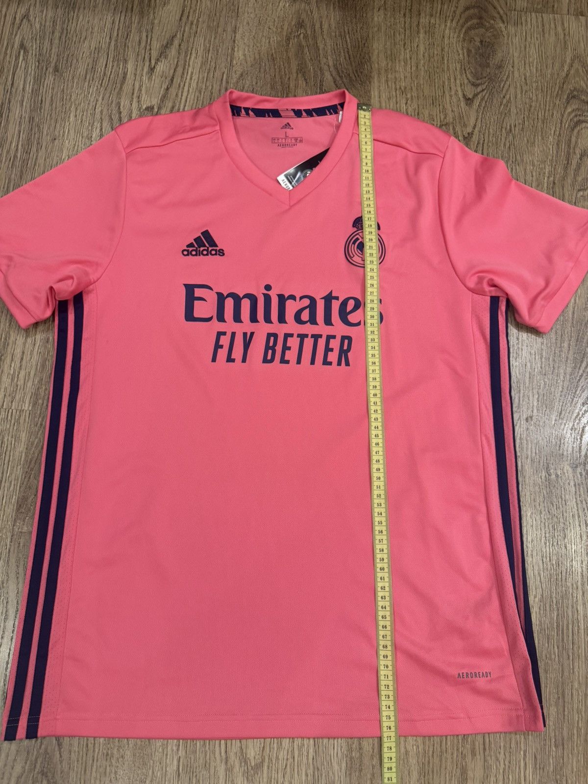 Adidas REAL MADRID 2020 2021 AWAY FOOTBALL JERSEY GI6463 SIZE L Size US L / EU 52-54 / 3 - 2 Thumbnail