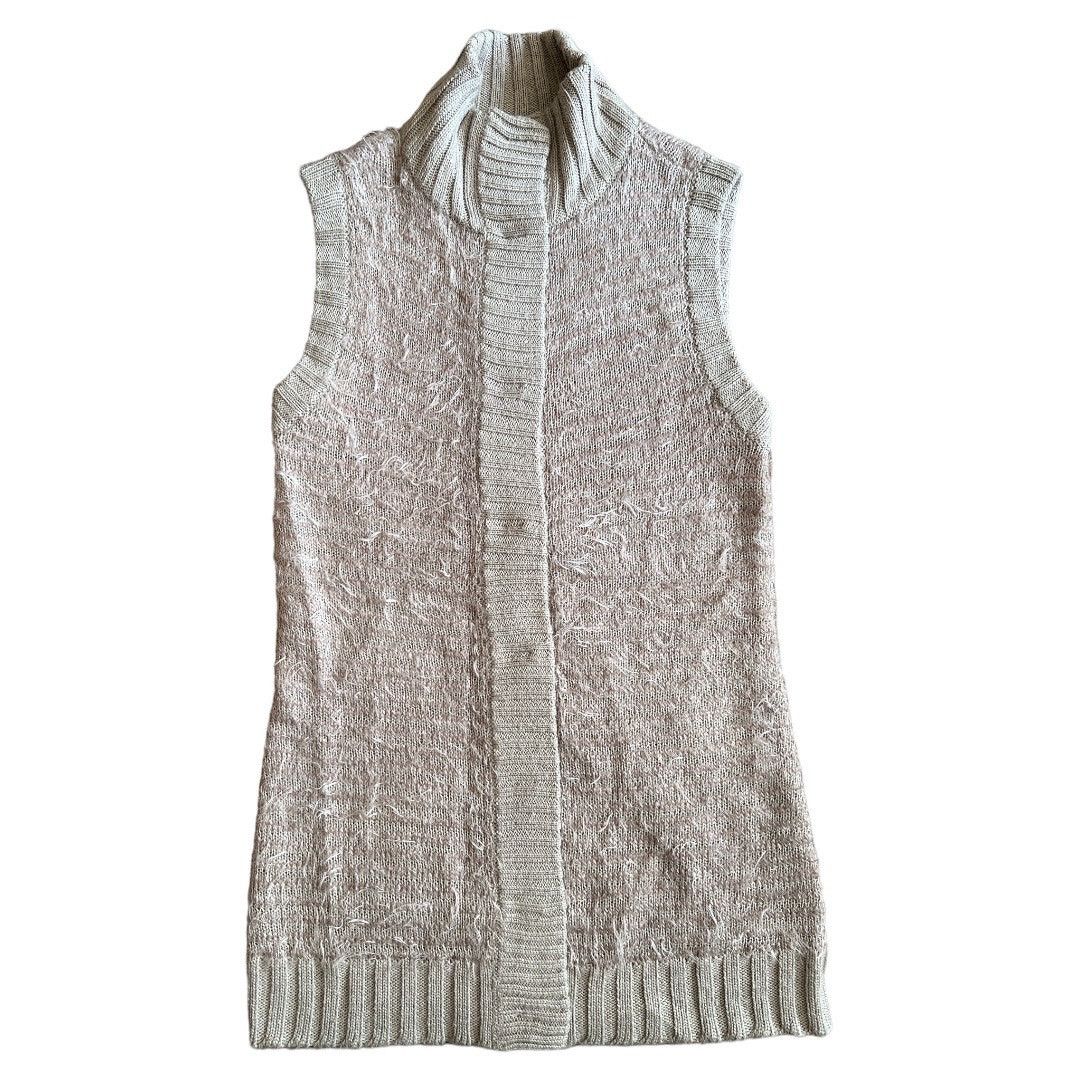 Other RACHEL ROY Beige Eyelash Knit Sleeveless Vest, Medium Size M / US 6-8 / IT 42-44 - 2 Thumbnail