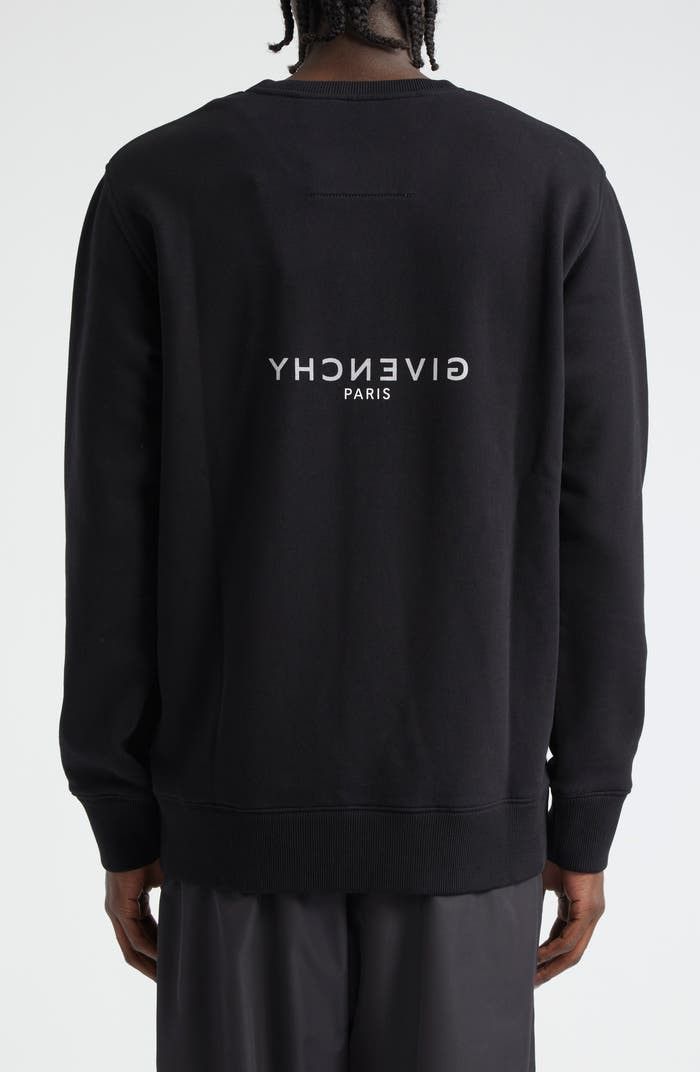 Givenchy Givenchy Reverse Logo Cotton Crewneck Sweatshirt Size US M / EU 48-50 / 2 - 4 Thumbnail