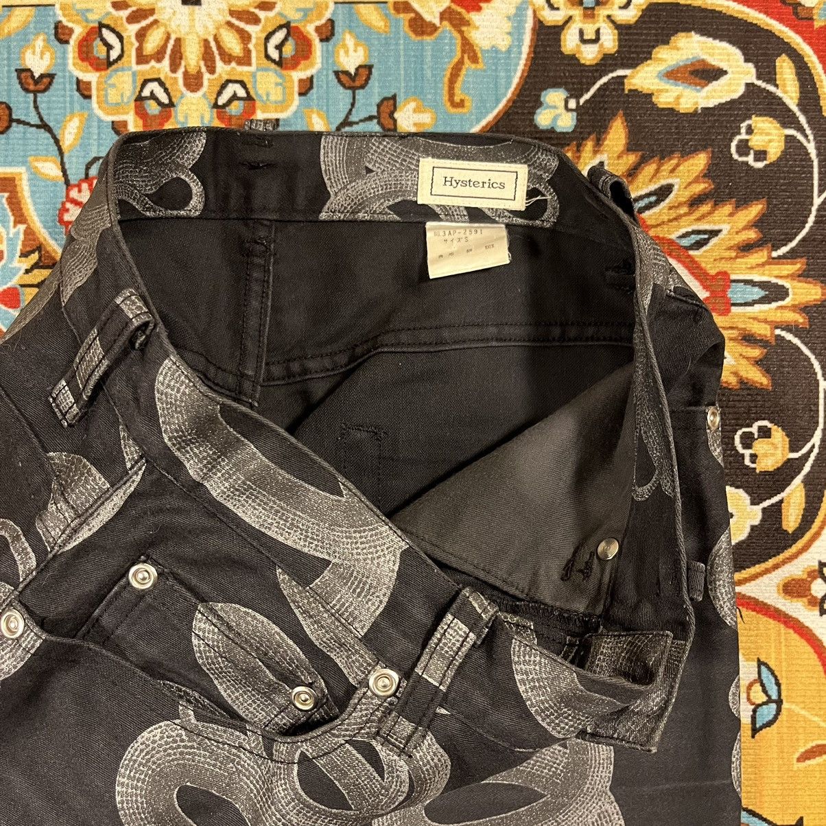 Hysteric Glamour Archive Hysteric Glamour Snake Print Denim Jeans Size 26" / US 2 / IT 38 - 4 Thumbnail