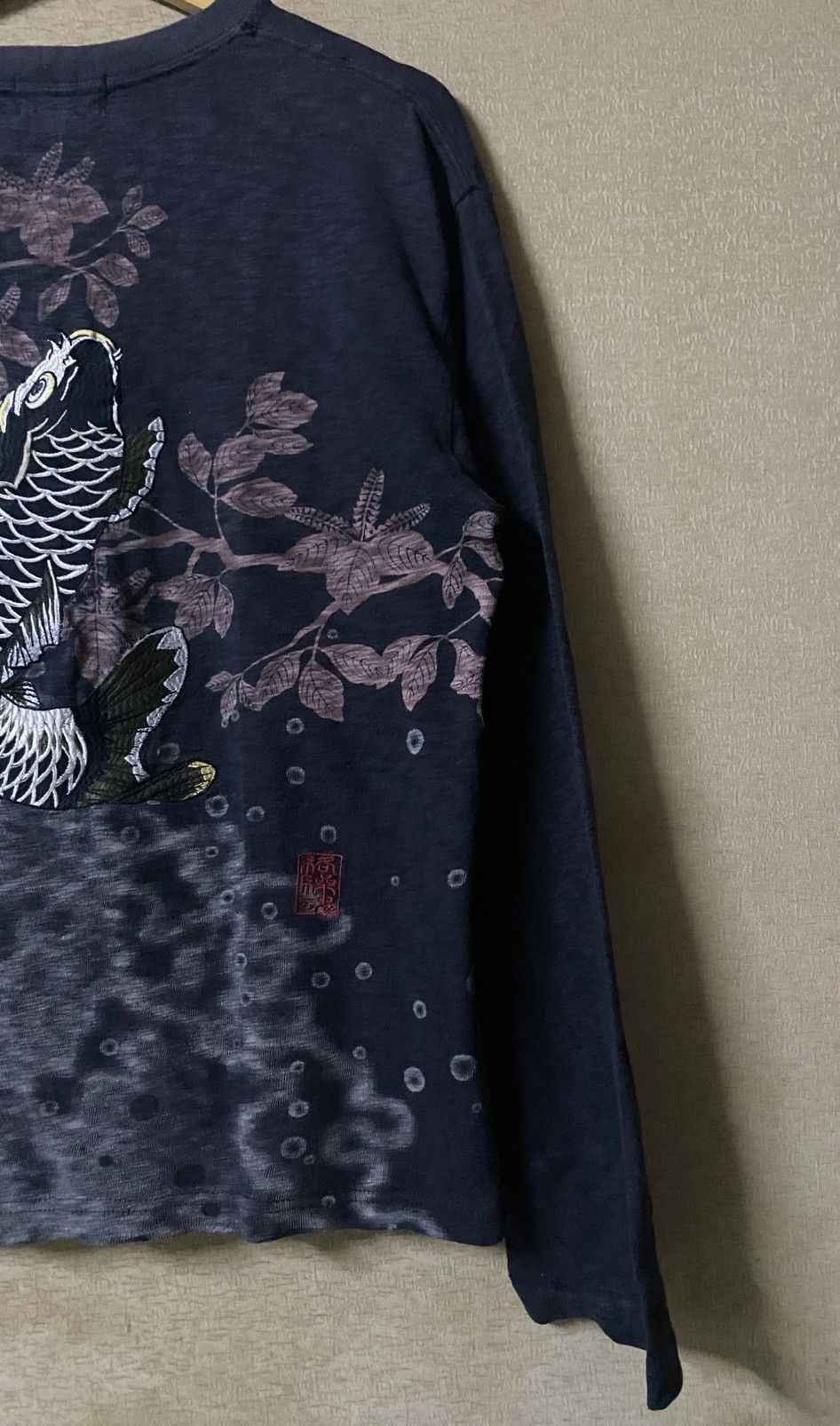 Hysteric Glamour Rare💥 KARAKURI TAMASHI Koi Fish Scale Longsleeve Emberoidery Size US L / EU 52-54 / 3 - 12 Thumbnail