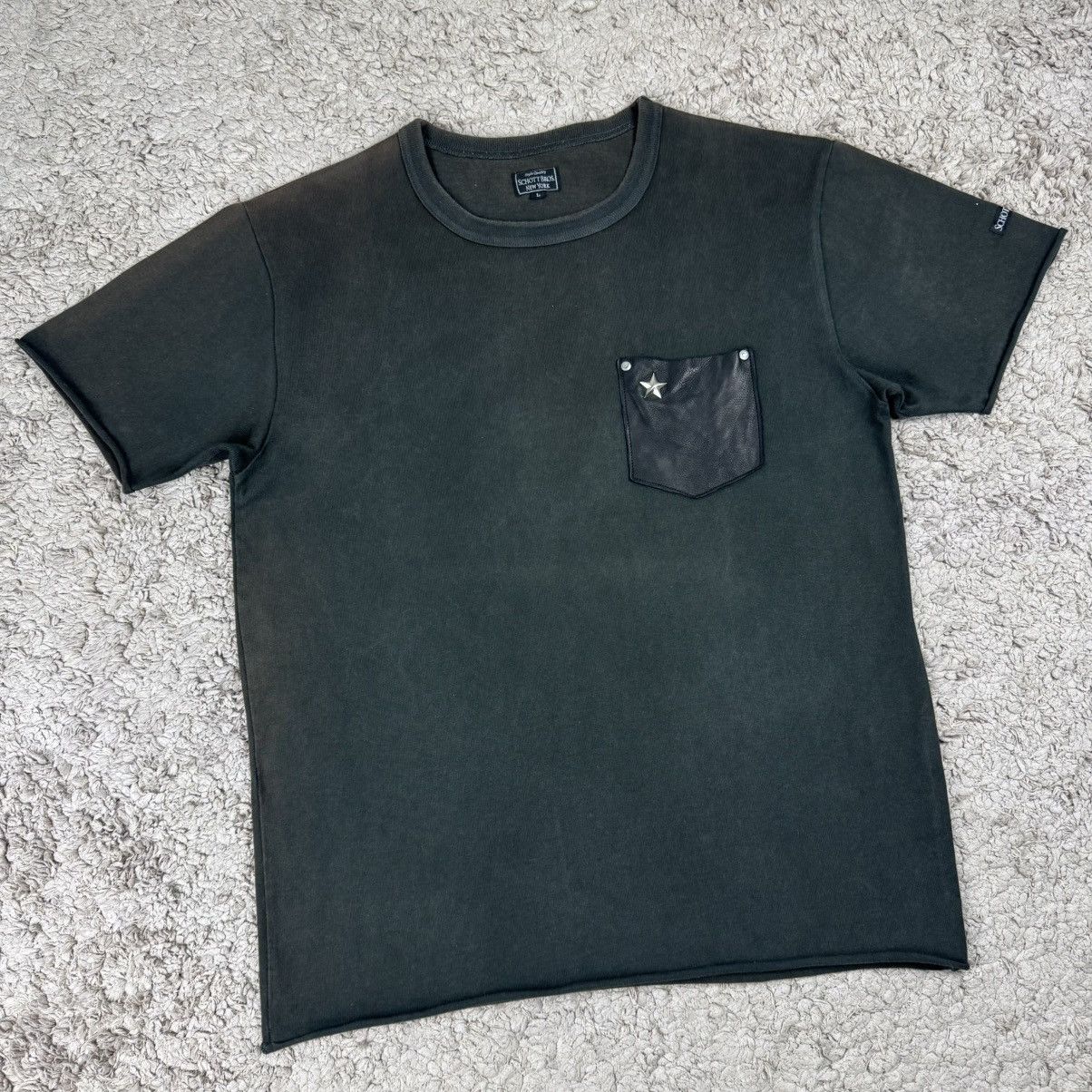 Schott Vintage Schott NYC One Star Leather Pocket T-shirt Size US L / EU 52-54 / 3 - 3 Thumbnail