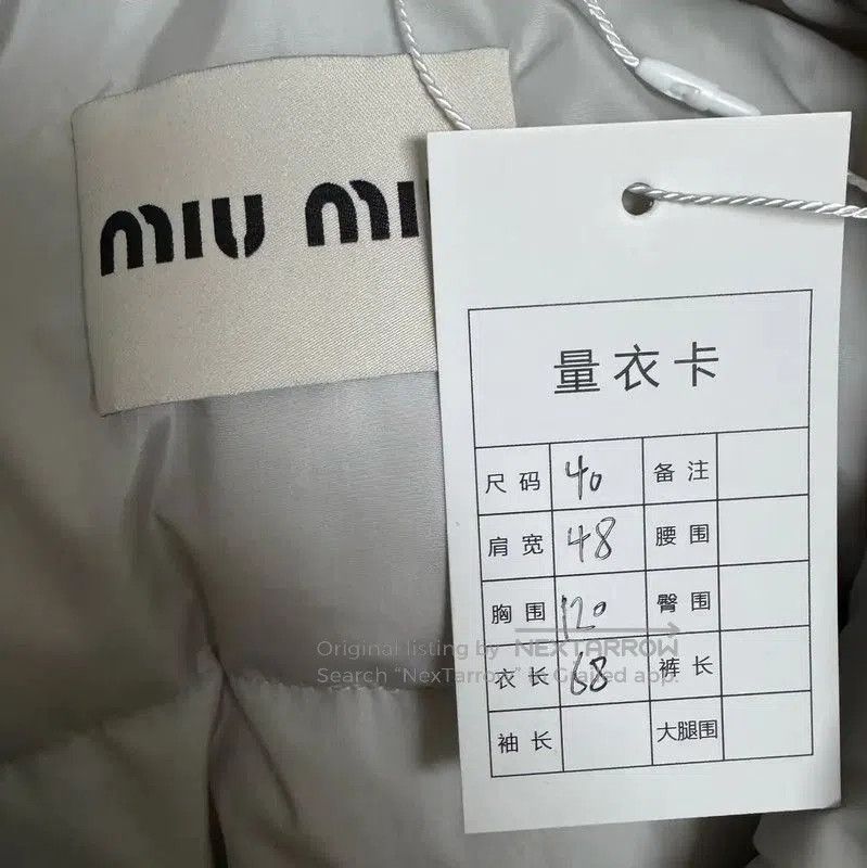 Miu Miu Miu Miu Silver Nylon Women's Puffer Jacket . Size L / US 10 / IT 46 - 4 Thumbnail