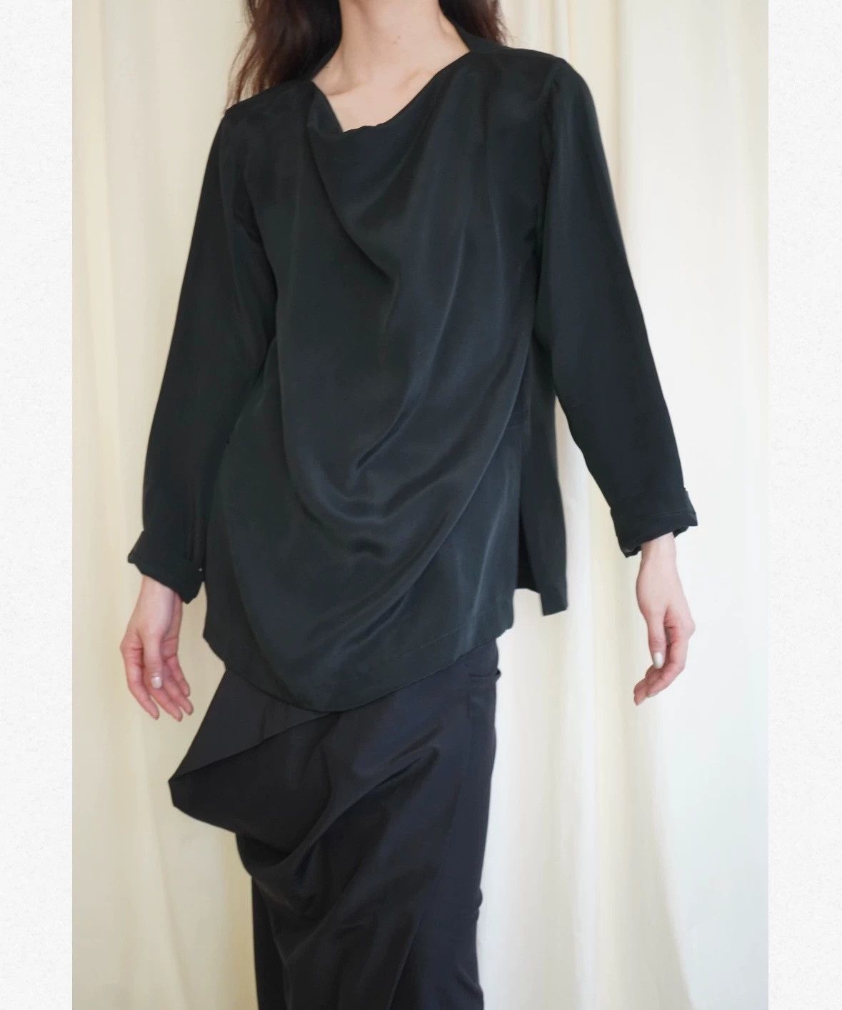 Issey Miyake Issey Miyake 1994SS Rare Double Silk Slit Top M Size M / US 6-8 / IT 42-44 - 1 Thumbnail