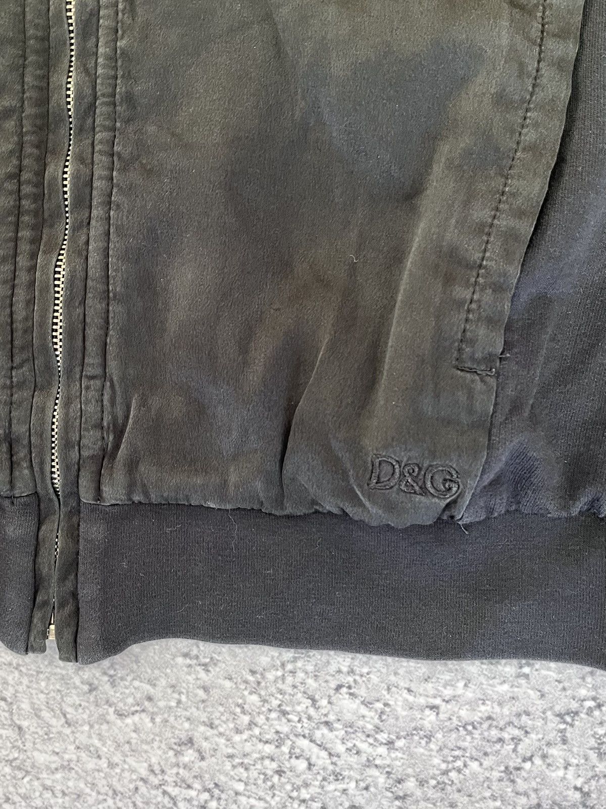 Dolce & Gabbana Vintage D&G Dolce & Gabbana Zip Hoodie Silk Panel Cowl Neck Size M / US 6-8 / IT 42-44 - 13 Thumbnail
