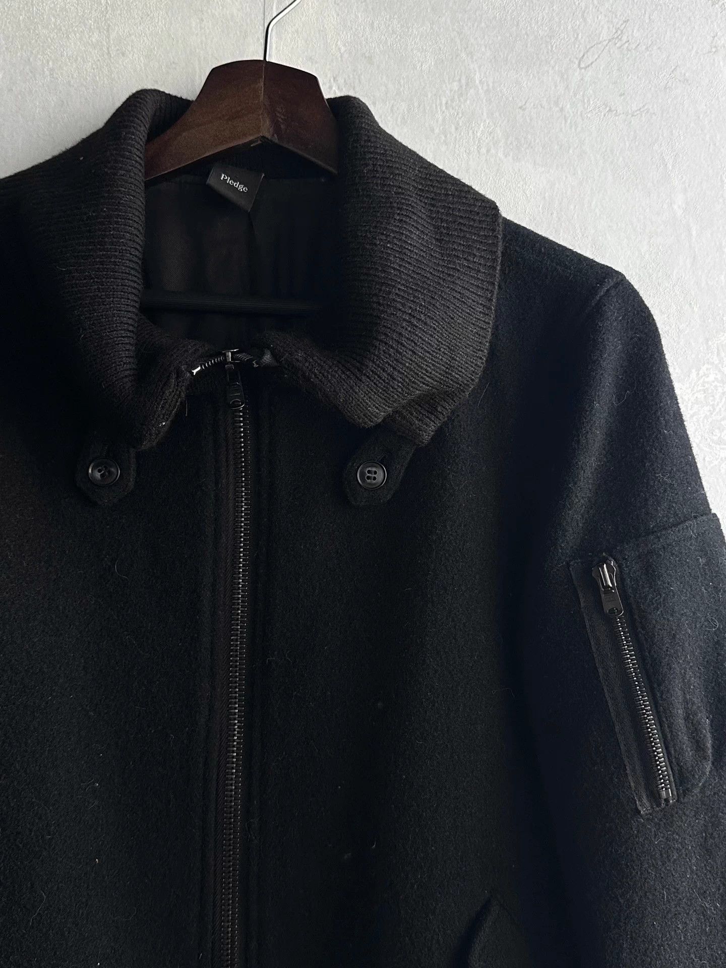 Pledge Pledge 00s Wool Lapel Jacket 48 Size US M / EU 48-50 / 2 - 1 Thumbnail