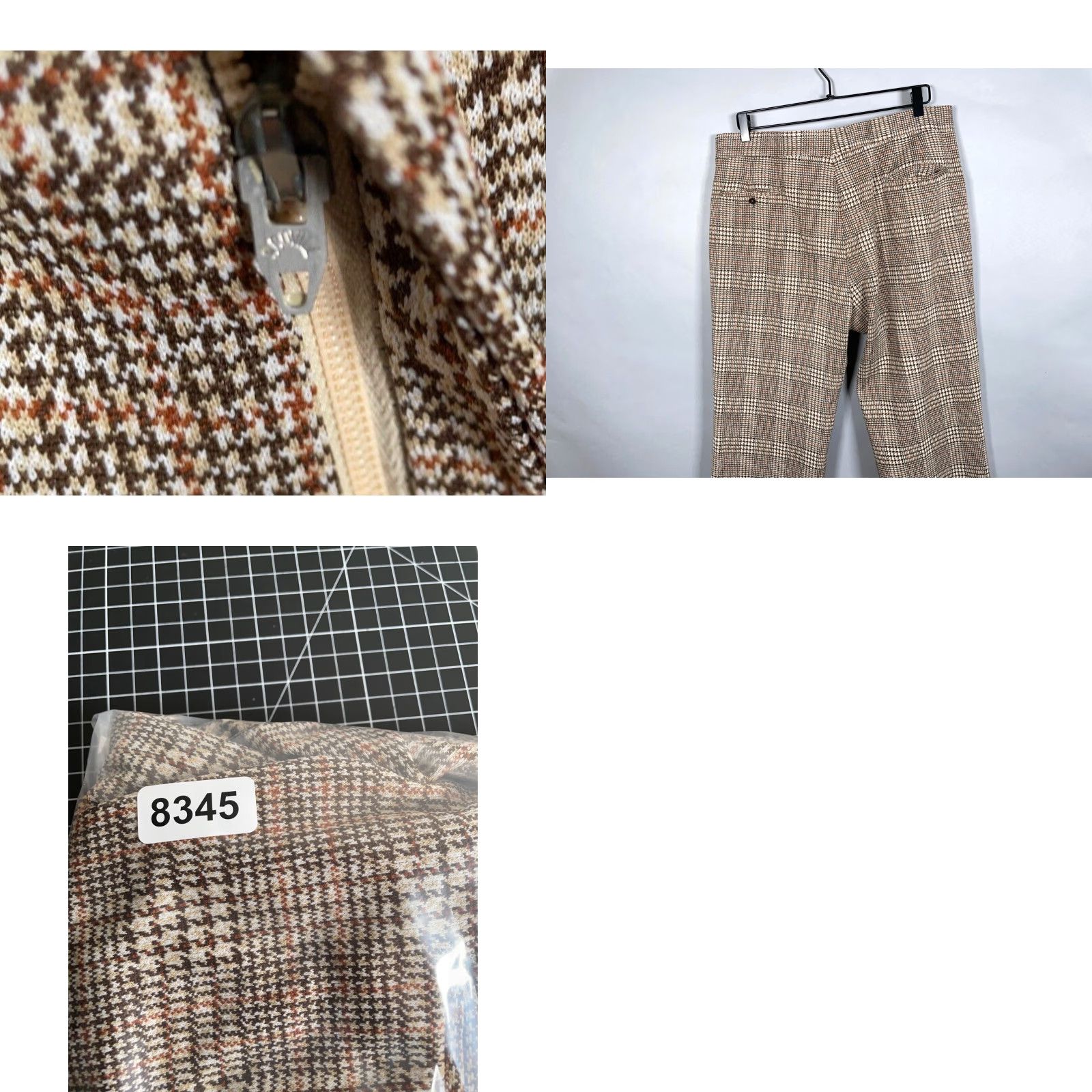 Haggar VTG Haggar Wool Bootcut Trousers Men's 38 x 31 Brown Houndstooth Check Pants Dress Pants Regular Fall Winter Vintage Men’s Boots? Size US 38 / EU 54 - 9 Thumbnail