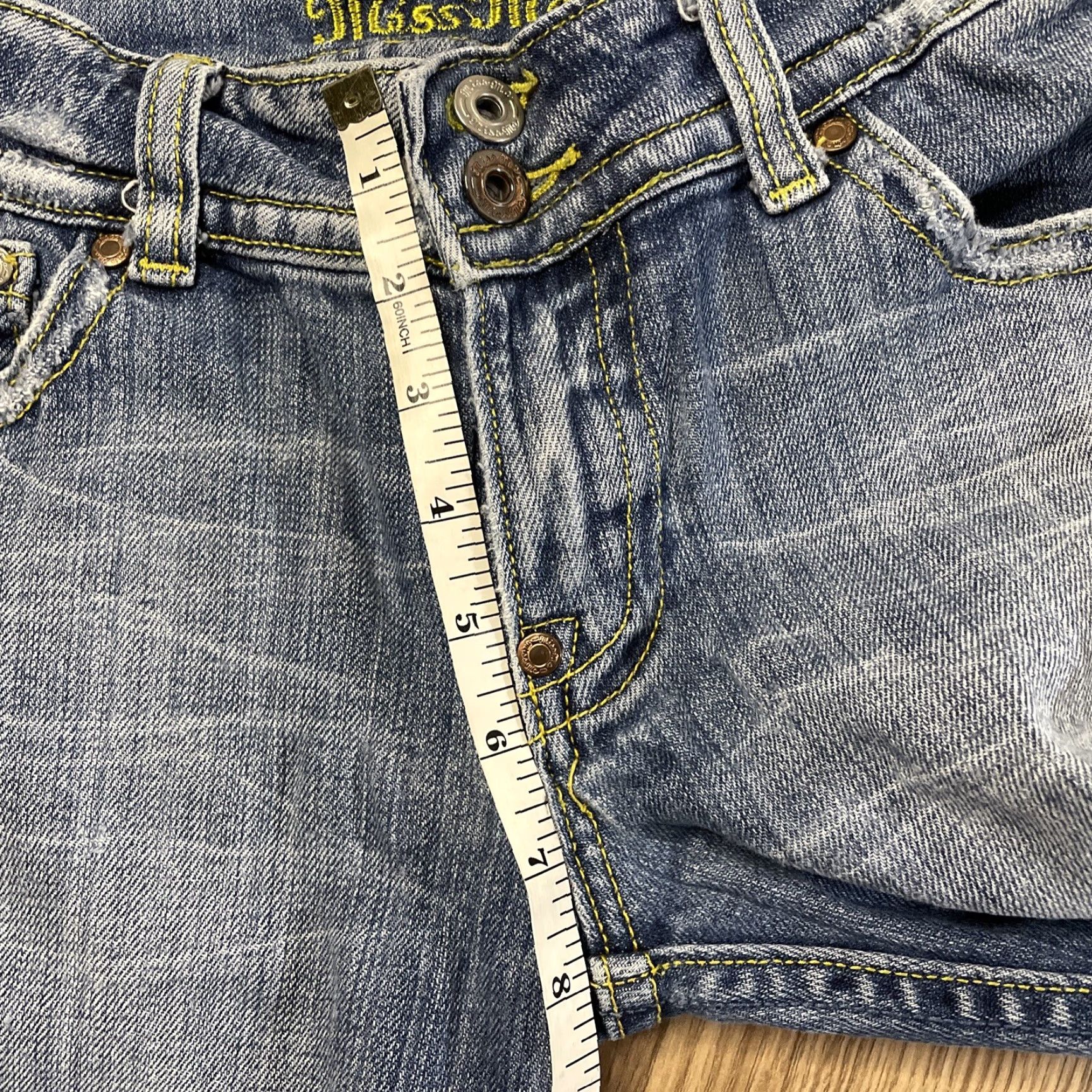 Miss Me VINTAGE Miss Me Women's Jeans Lucy Bootcut Low Rise Distressed Blue Size 28 Casual Western Size 28" / US 6 / IT 42 - 6 Thumbnail