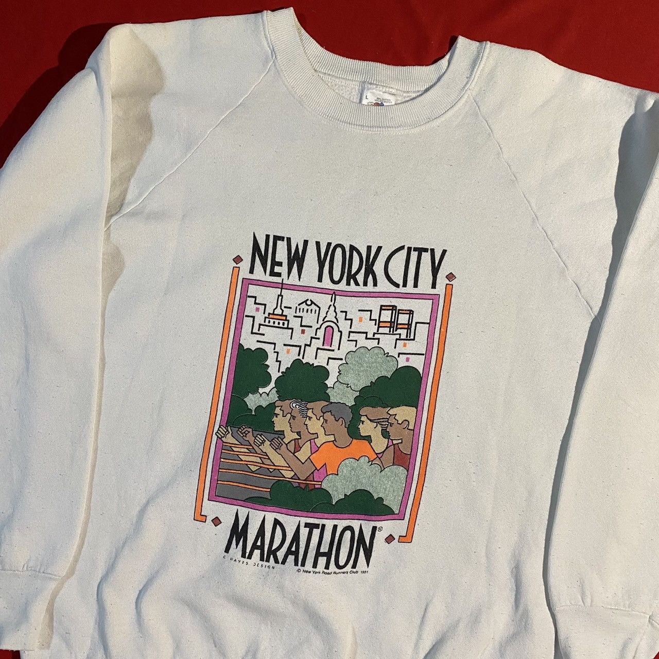 Vtg 1970s Green Sweatshirt Snake Valley Bryce Canyon Marathon Motocross UK L