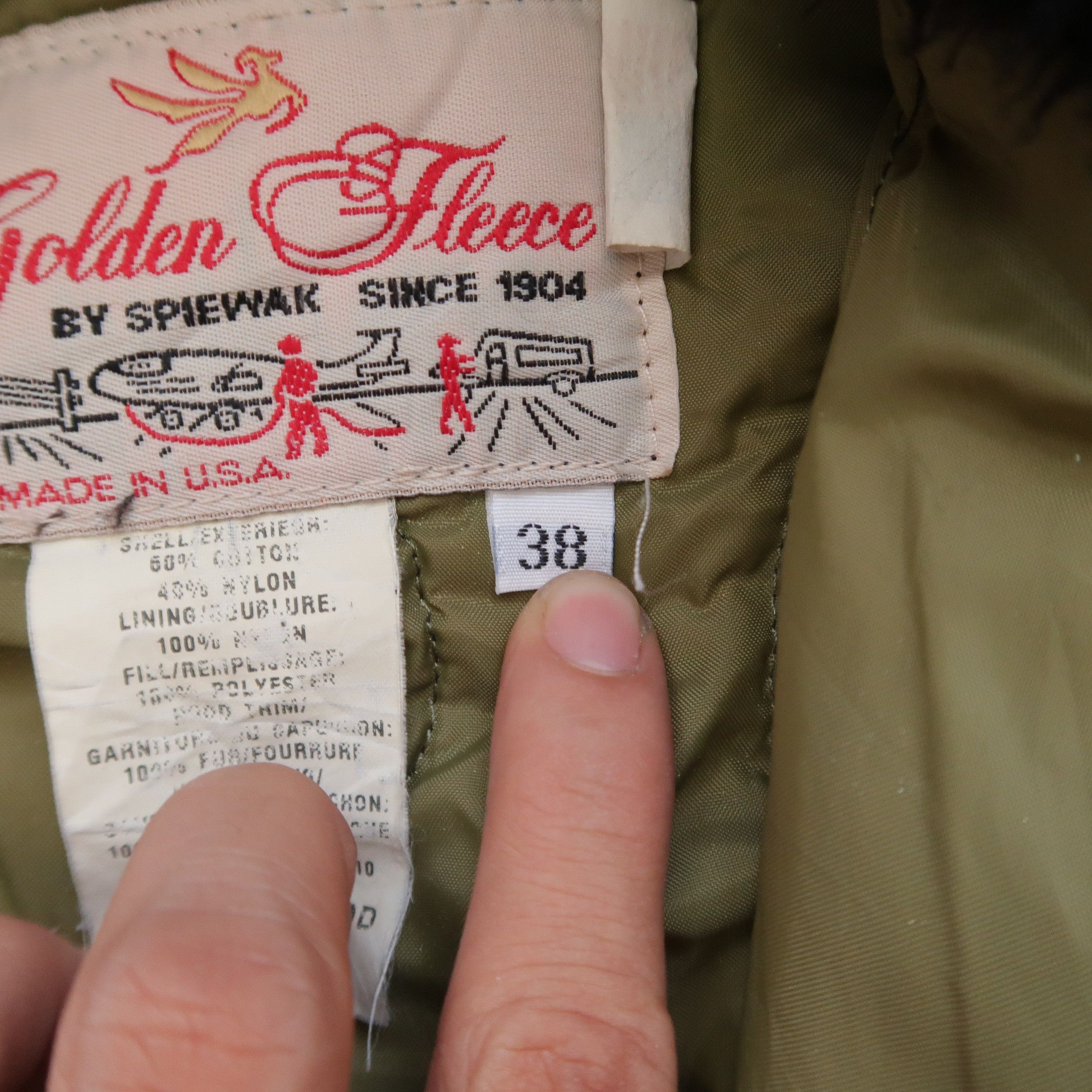 Japanese Brand 1980s Golden Fleece Buzz Rickson's U.S.A. Fur Faux Jacket Size US L / EU 52-54 / 3 - 5 Thumbnail