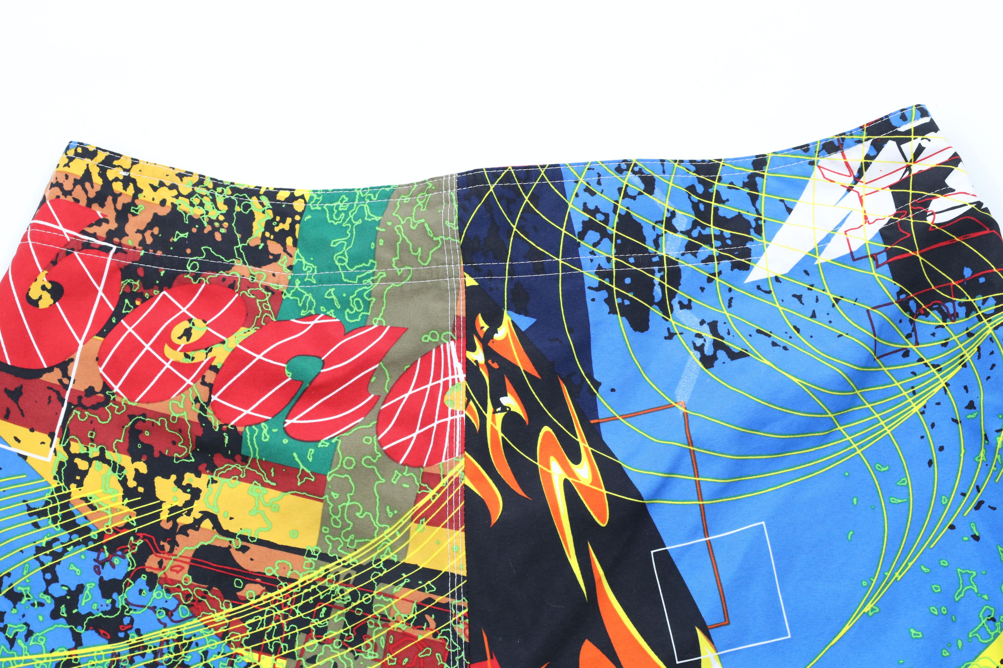 Vintage Vintage 90s Streetwear Rainbow All Over Print Board Shorts Size US 36 / EU 52 - 9 Thumbnail