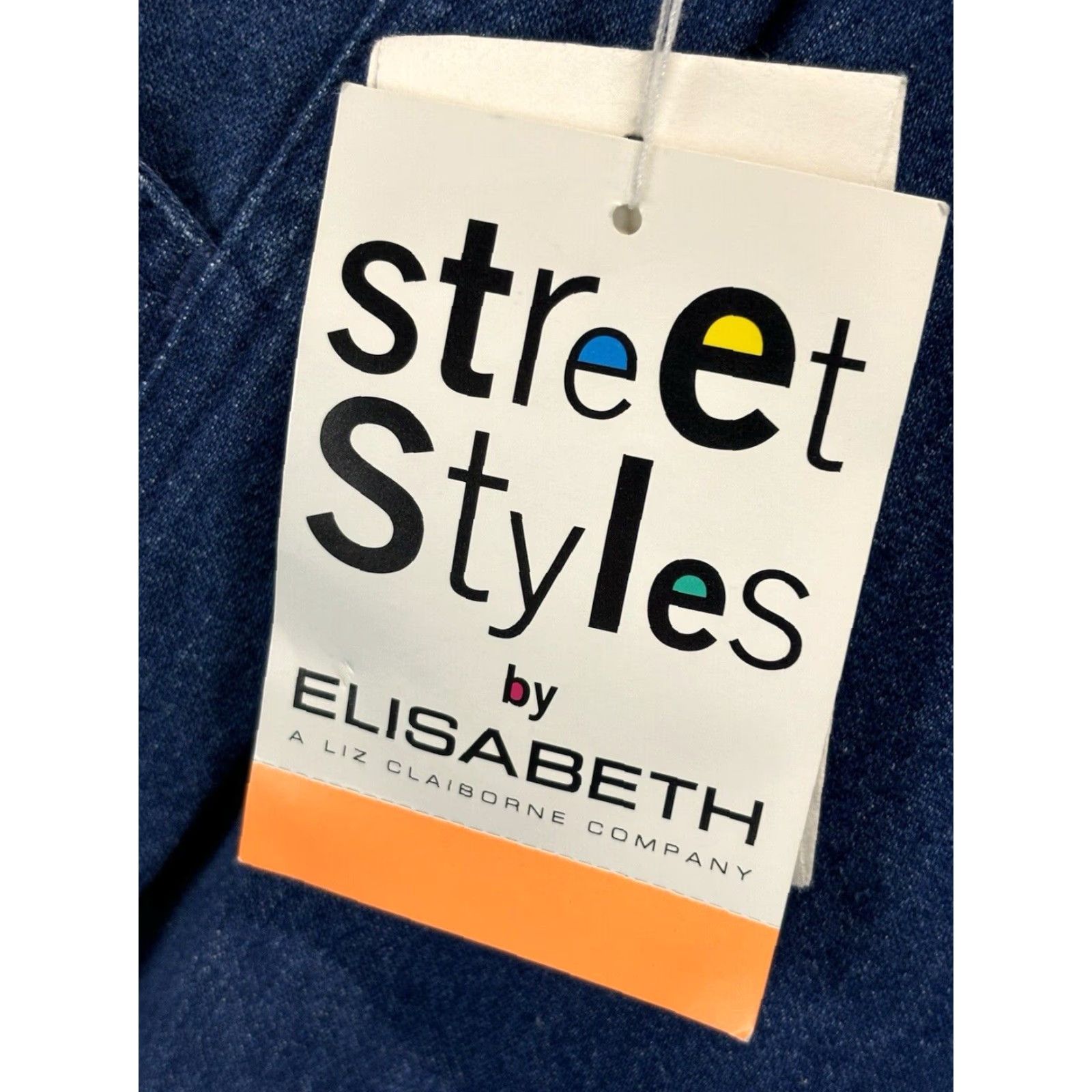 Vintage VINTAGE Street Styles By Claiborne Denim Jean Shorts Plus Size 20 Blue Pull On Nautical Womens Size 42" / US 20 - 6 Thumbnail