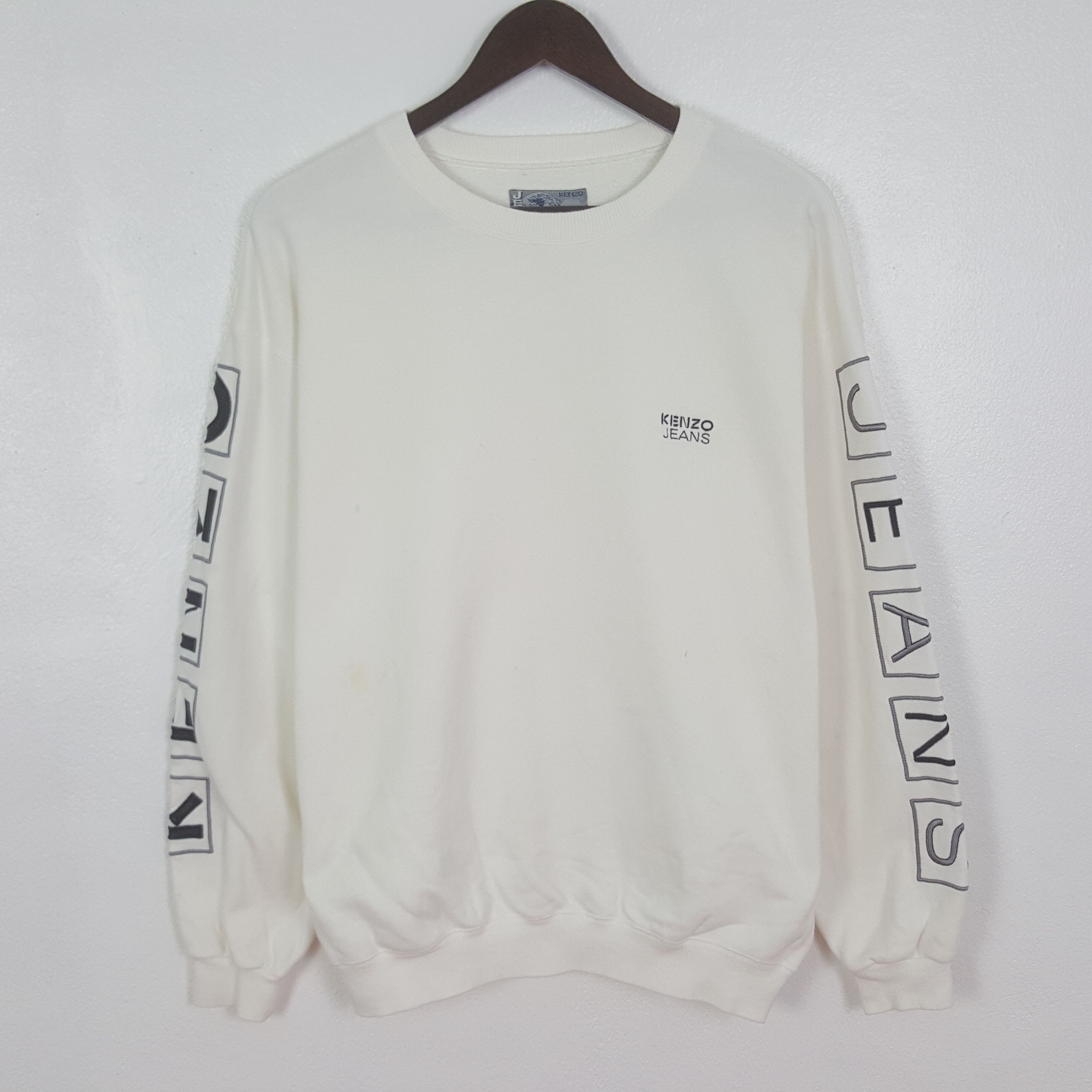 Kenzo Vintage Kenzo Jeans Patchwork Logo Sweatshirt Size US M / EU 48-50 / 2 - 1 Thumbnail