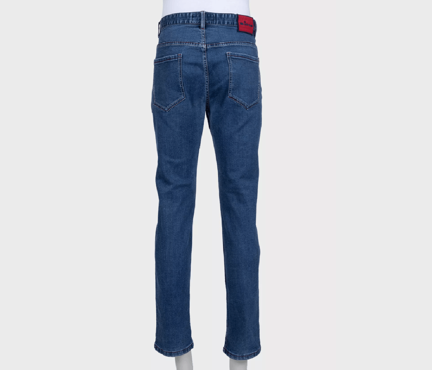 Kiton Kiton Blue Straight Leg Jeans Red Patch Men W36 XL Size US 36 / EU 52 - 3 Thumbnail