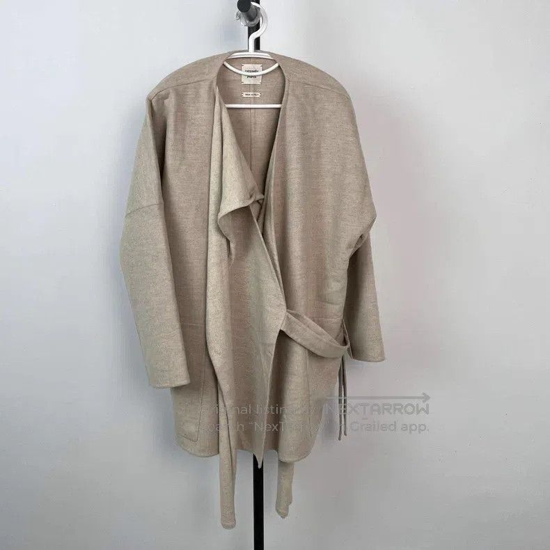 Hermes Hermes Medium-length beige cashmere coat Size XS / US 0-2 / IT 36-38 - 1 Thumbnail