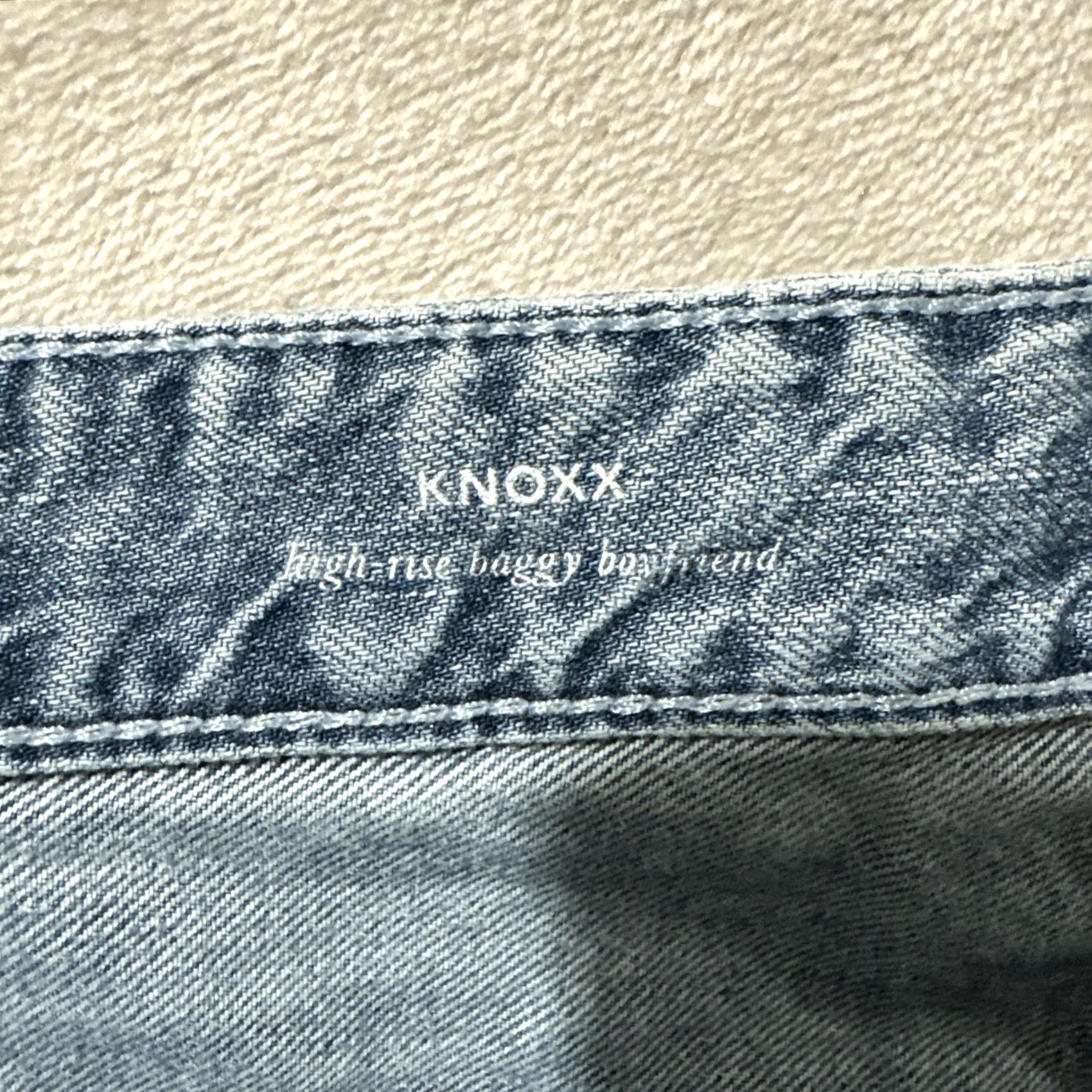 Vintage Adriano Goldschmied AG Knoxx High Rise Baggy Relaxed Boyfriend Jeans 29R Distressed Blue Womens Jeans 5-Pocket Denim Size 29" - 4 Thumbnail