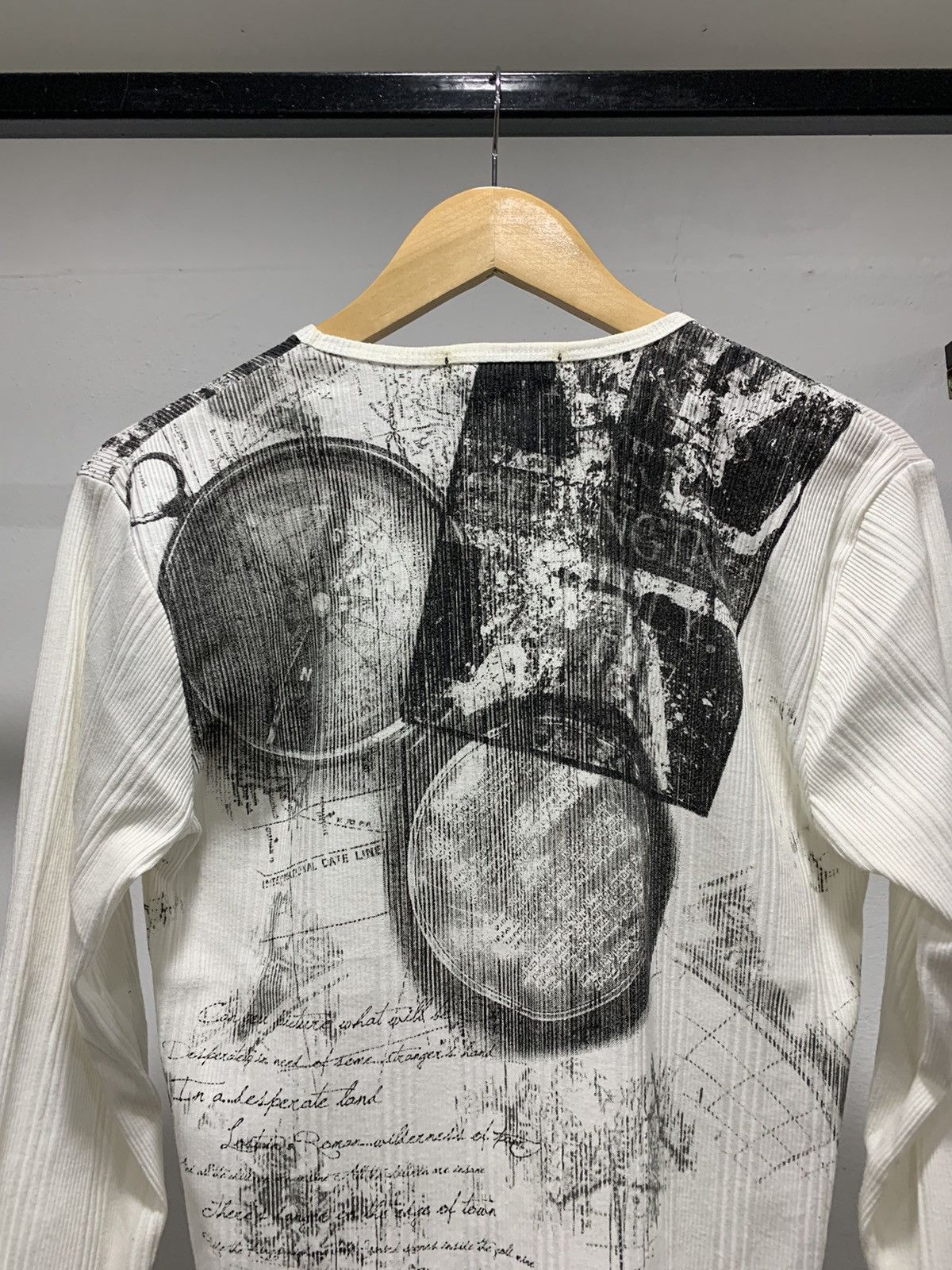 Hysteric Glamour In the Attic Poem Punk Printed Pleated Knit Size US M / EU 48-50 / 2 - 3 Thumbnail
