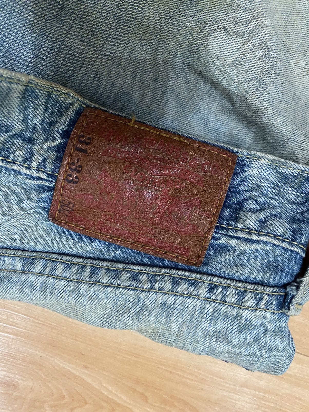 Levi's × Vintage Vintage levis 502 zipper destroyed denim very rare Size US 30 / EU 46 - 6 Thumbnail