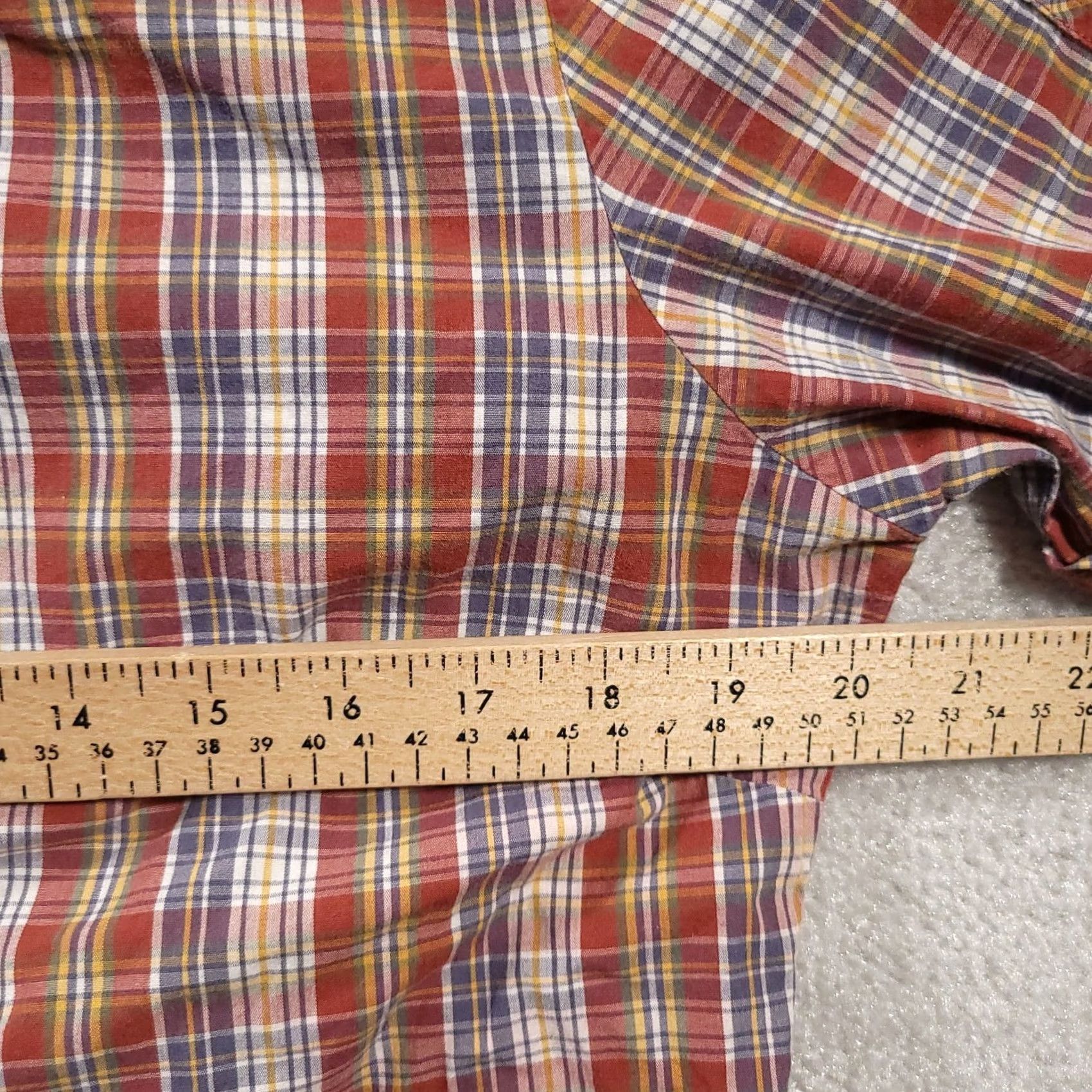 Route 66 Route 66 Western Shirt Women's Large Short Sleeve Button-Up Plaid Western Shirt Size L / US 10 / IT 46 - 5 Thumbnail