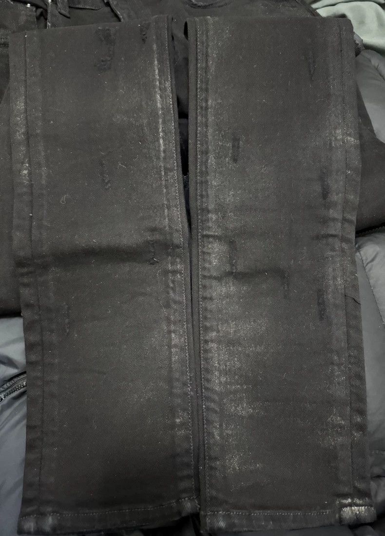 Amiri Amiri 16ss gold pink mx1 leather black jeans 2501-Nextarrow Size US 30 / EU 46 - 8 Thumbnail