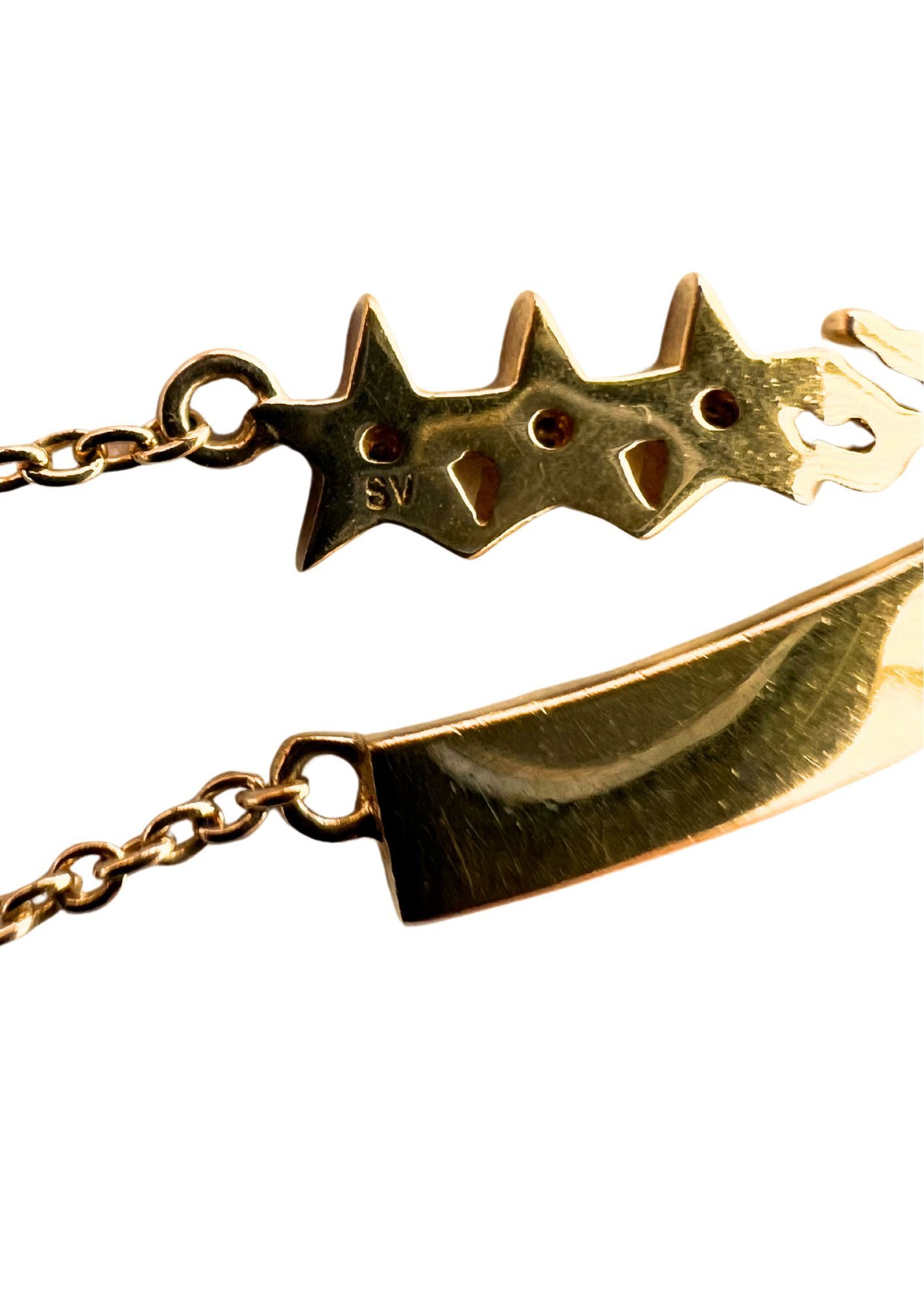 Hysteric Glamour HYSTERIC GLAMOUR Gold Plated Silver Diamond Studded Necklace Size ONE SIZE - 6 Thumbnail