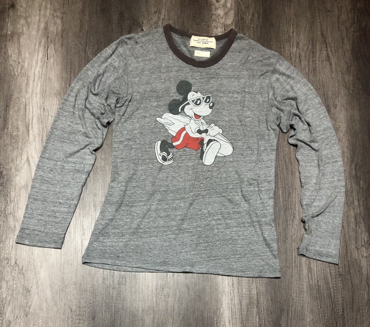 Disney × Japanese Brand Vintage Back Number x Disney x Mickey Long Sleeve Tee Shirt Size US M / EU 48-50 / 2 - 9 Thumbnail
