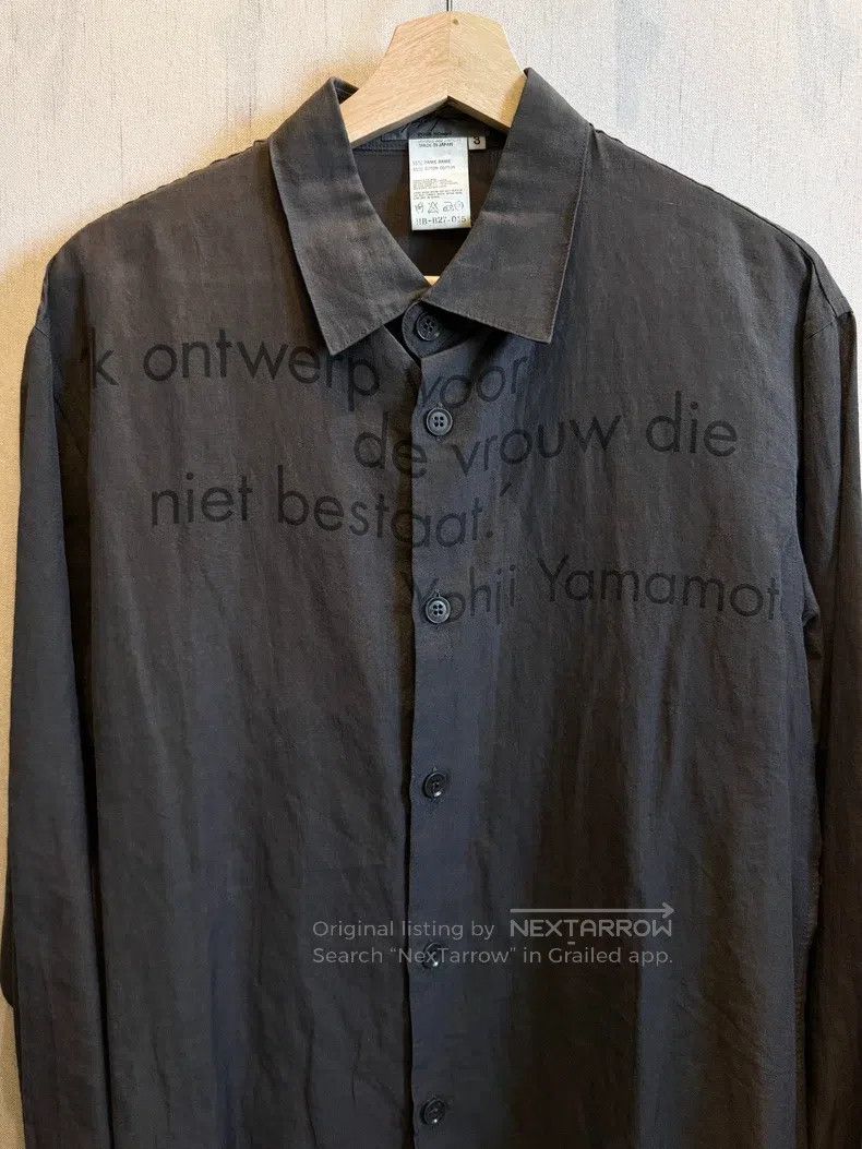 Yohji Yamamoto Yohji Yamamoto 00 SS bad period German shirt Size US L / EU 52-54 / 3 - 2 Thumbnail