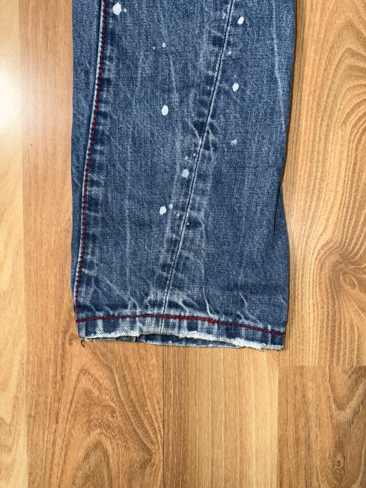 Japanese Brand The New Look Eight 3D Twisted Seam Distressed Denim -Size 28 Size US 28 / EU 44 - 4 Thumbnail