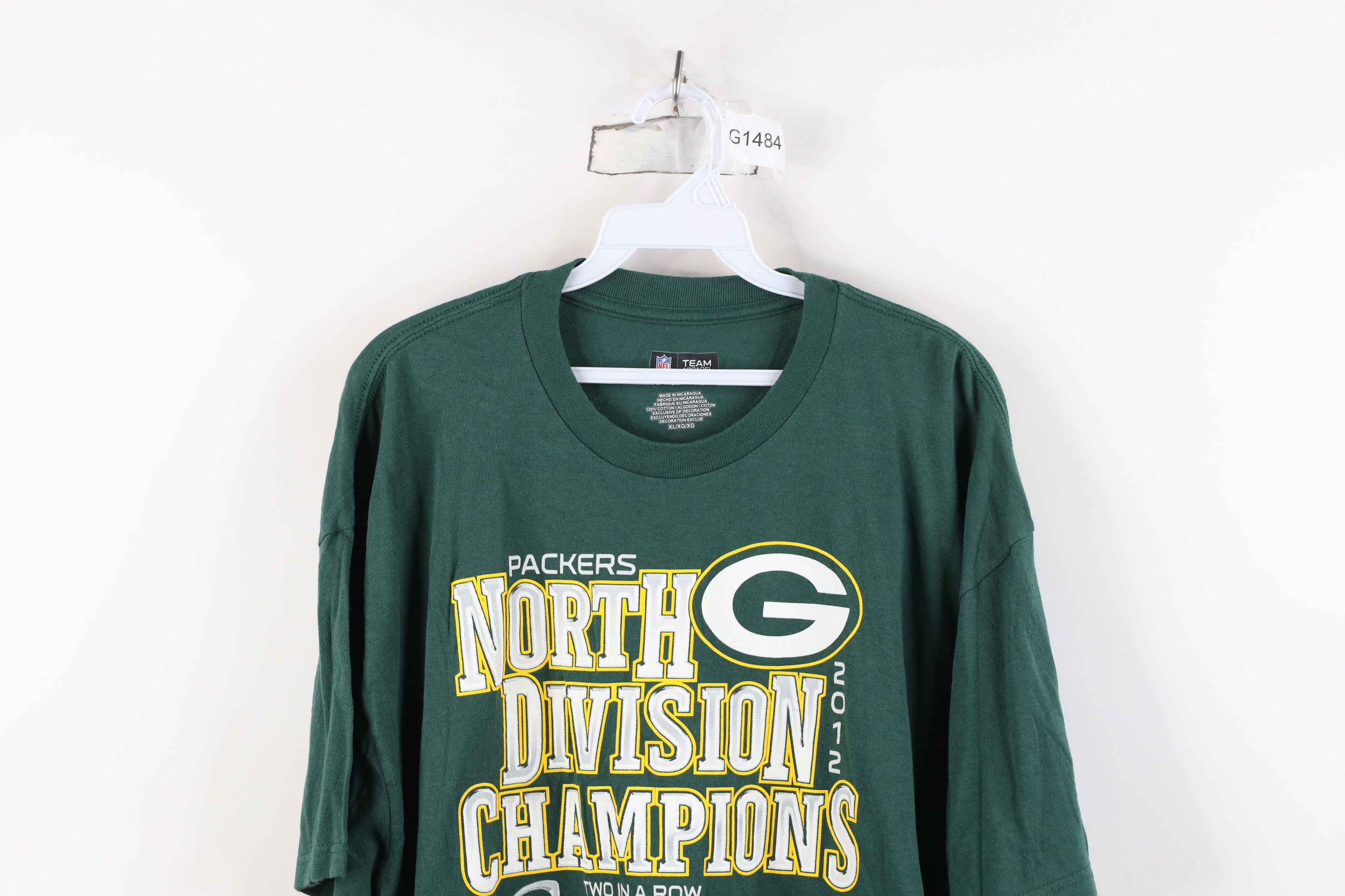Vintage Y2K Division Champs Green Bay Packers Football T-Shirt Green Size US XL / EU 56 / 4 - 2 Thumbnail