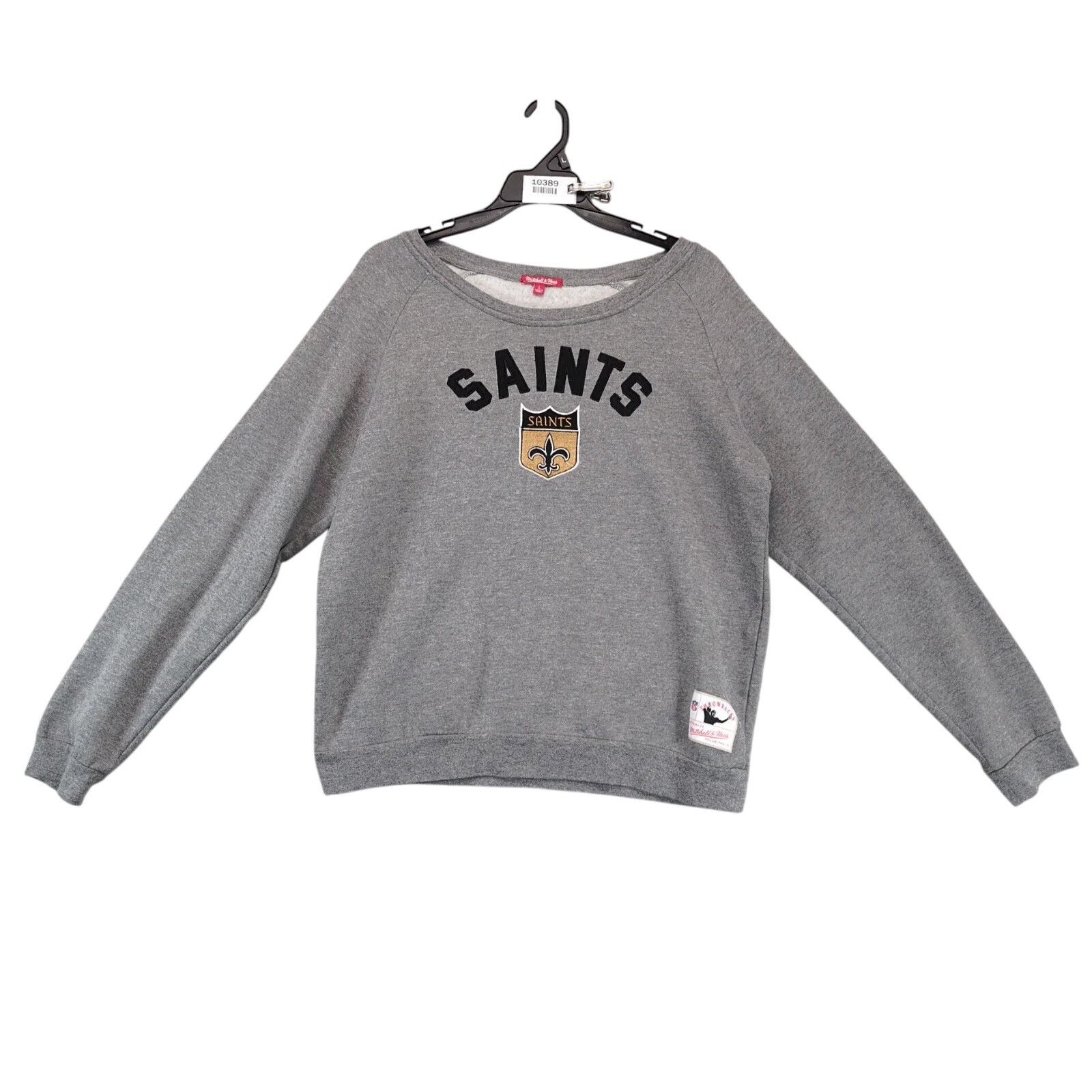 Mitchell & Ness Mitchell & Ness NFL New Orleans Saints Gray Sweatshirt L Size L / US 10 / IT 46 - 1 Thumbnail