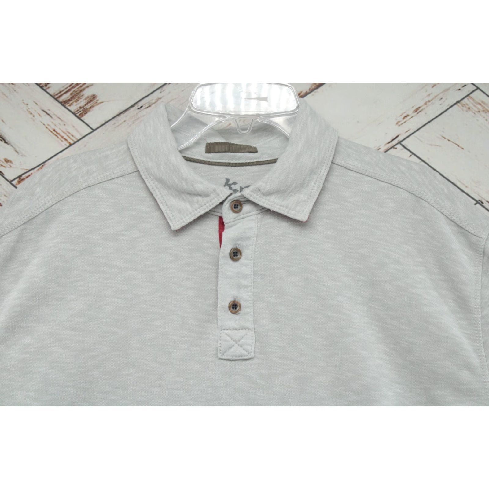 Vintage Age Of Wisdom Shirt Polo Mens L Beige Short Sleeve Modal Blend Preppy Casual Polo Size US L / EU 52-54 / 3 - 3 Thumbnail