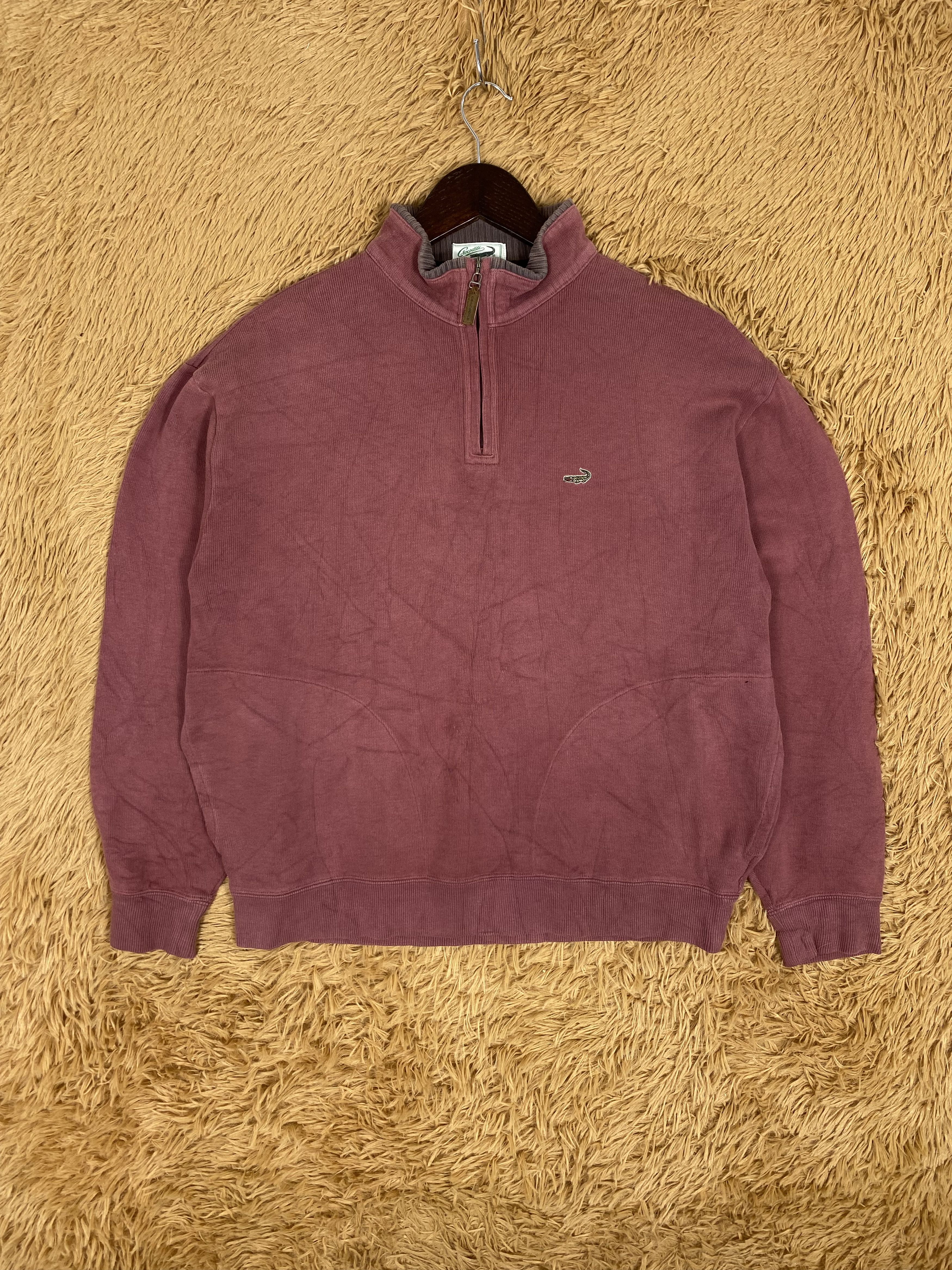 Japanese Brand Vintage Crocodile Half Zipper Sweatshirts Size US M / EU 48-50 / 2 - 1 Thumbnail