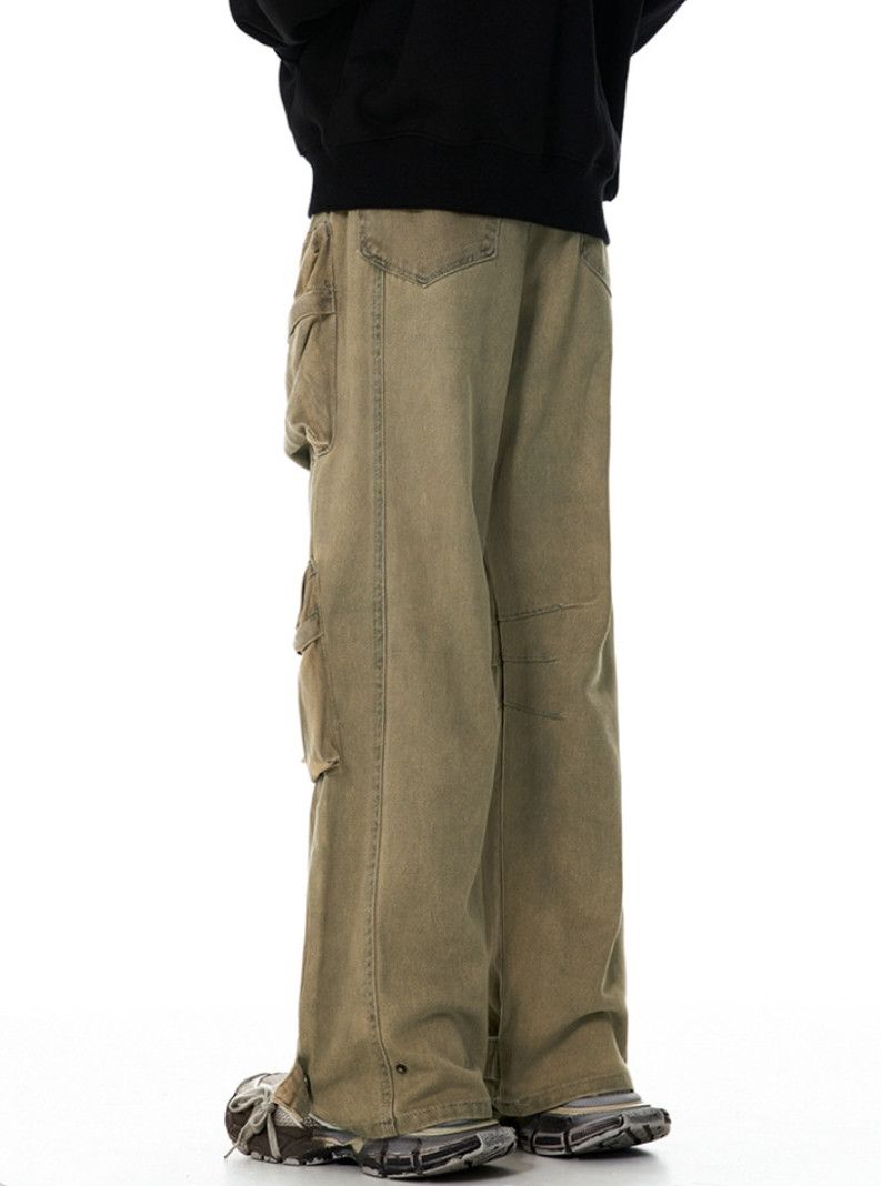 Japanese Brand × Vintage Scrap Vintage Zipper Pocket Workwear Baggy Pants Size US 32 / EU 48 - 3 Thumbnail