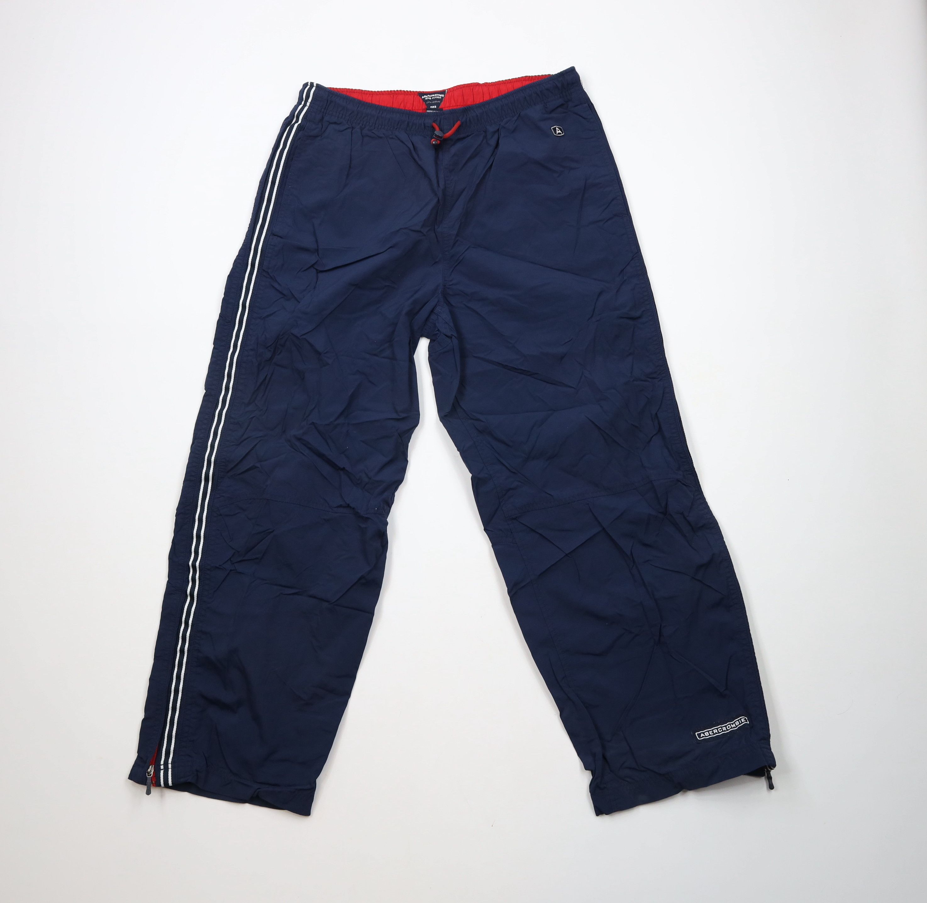 Abercrombie & Fitch × Vintage Vintage 90s Y2K Abercrombie & Fitch Striped Wide Leg Pants Size US 36 / EU 52 - 1 Thumbnail