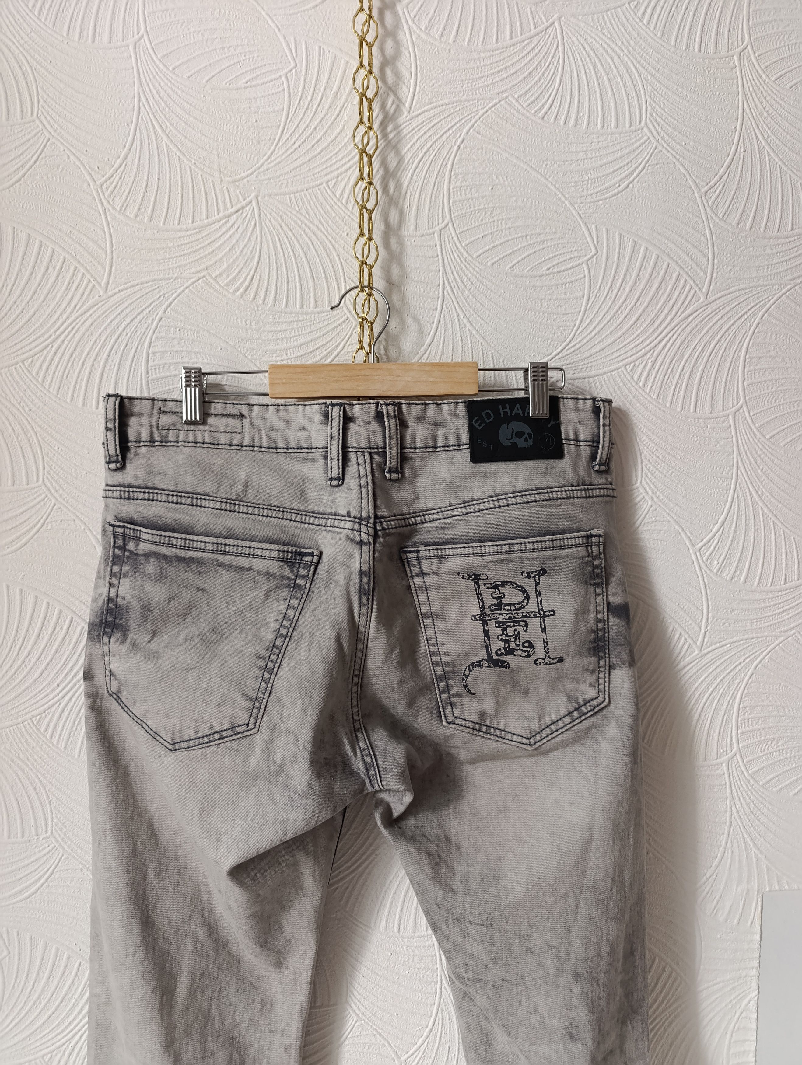 Ed Hardy ED HARDY STRETCH SKULLER SKINNY COTTON DENIM JEANS PANTS Size US 34 / EU 50 - 2 Thumbnail
