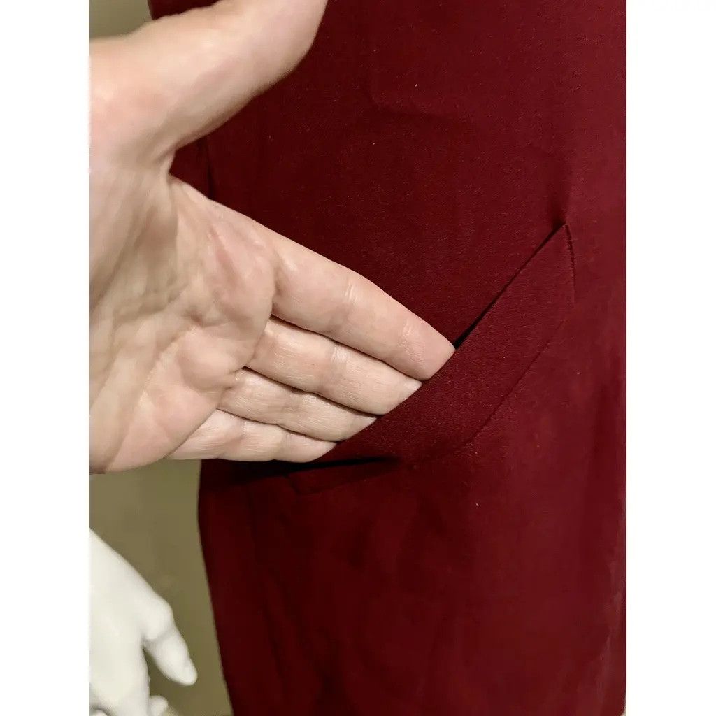 Balenciaga Burgundy red silk dress Size XS / US 0-2 / IT 36-38 - 7 Thumbnail