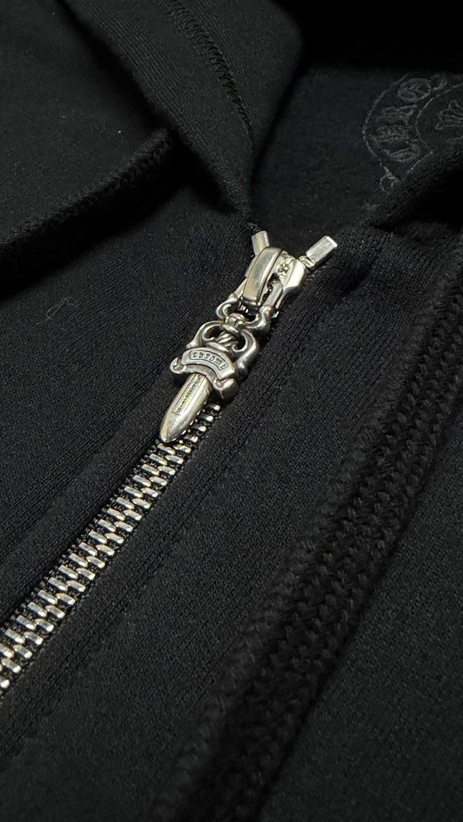 Chrome Hearts Chrome Hearts Vertical Logo Zip Up Hoodie Size Large Size US L / EU 52-54 / 3 - 5 Thumbnail