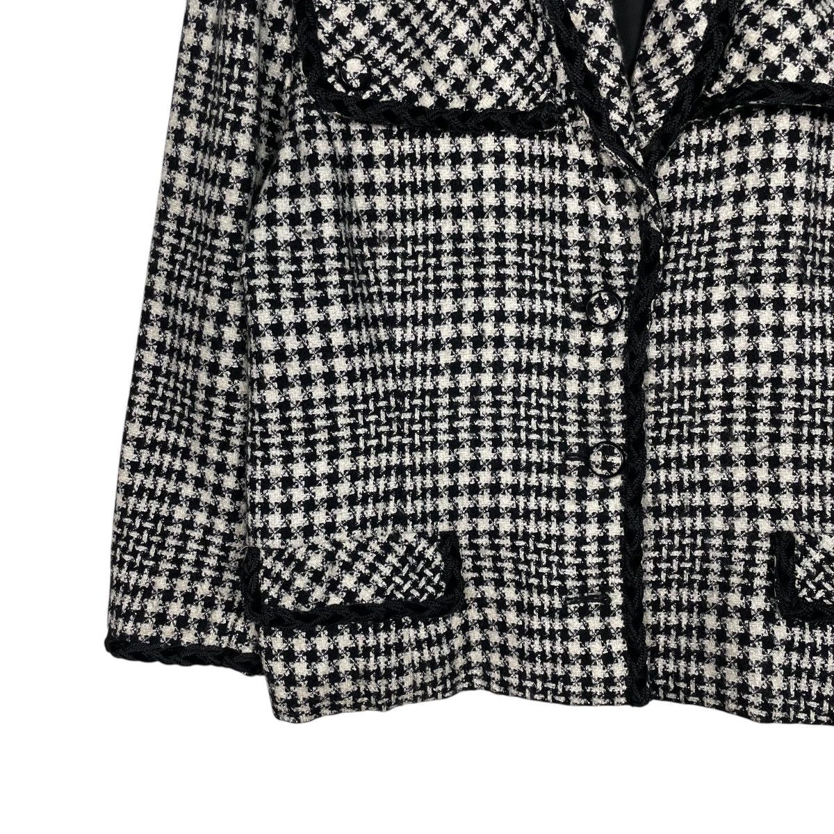Japanese Brand Takeo Nishida Houndstooth Women Jacket Size M / US 6-8 / IT 42-44 - 3 Thumbnail