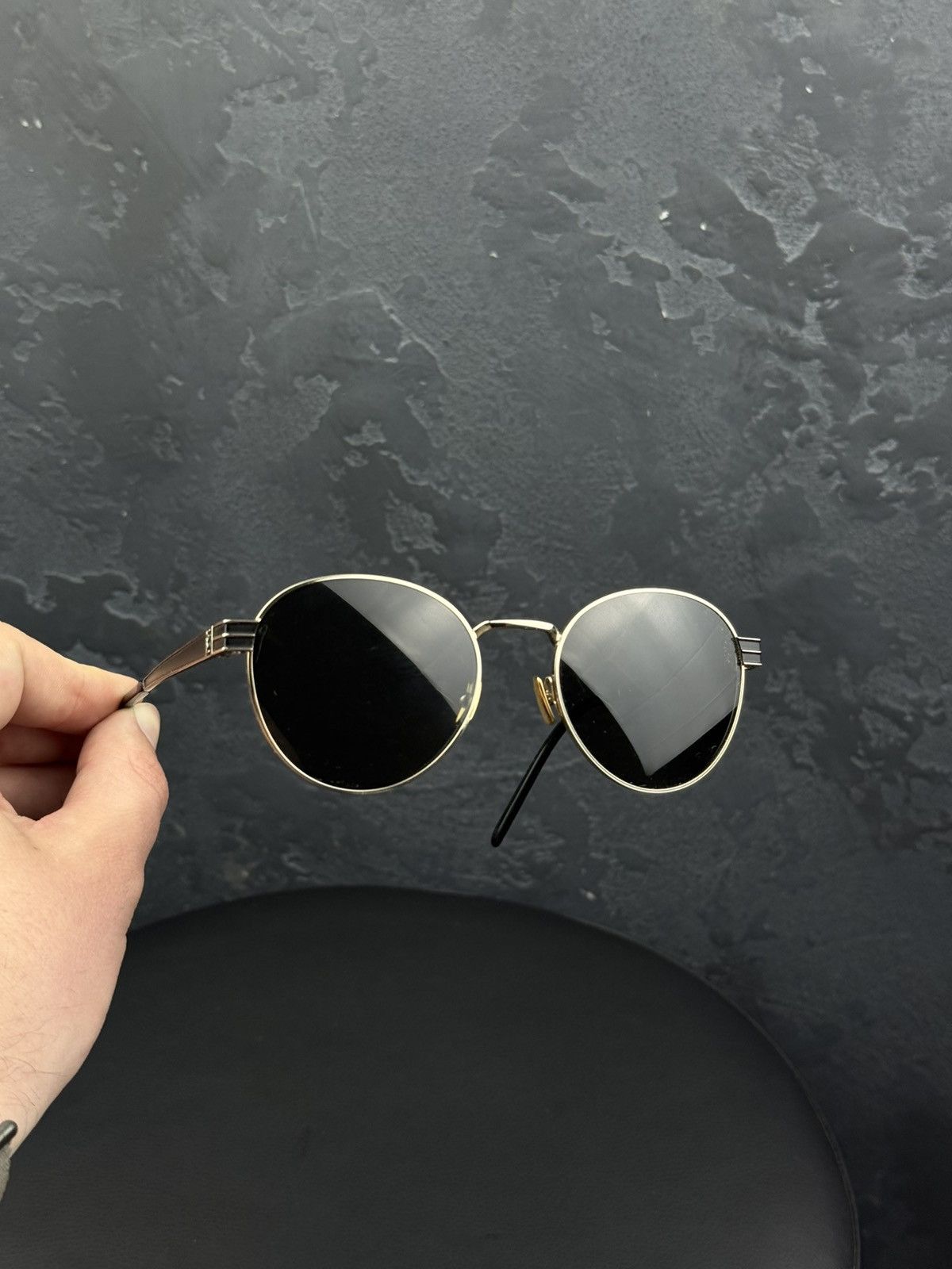 Saint Laurent Paris SAINT LAURENT Sunglasses SL M62 003 Gold/Gray Size ONE SIZE - 2 Thumbnail