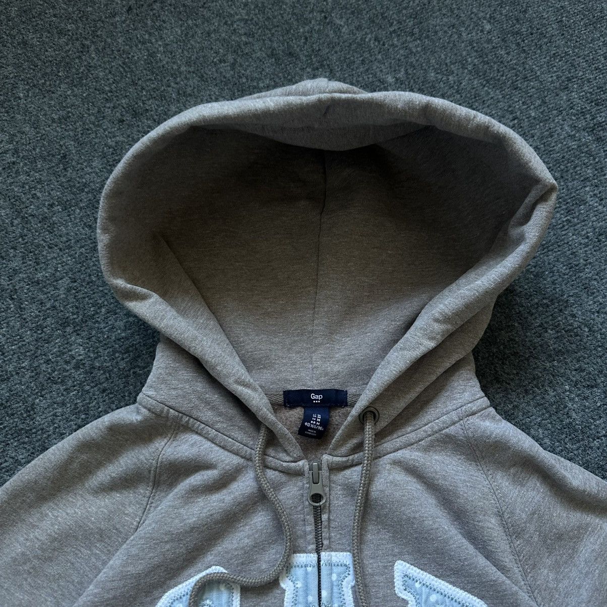 Gap VTG Women’s Gap Zip Hoodie Brown Size M Grunge Avant-garde Size M / US 6-8 / IT 42-44 - 11 Thumbnail
