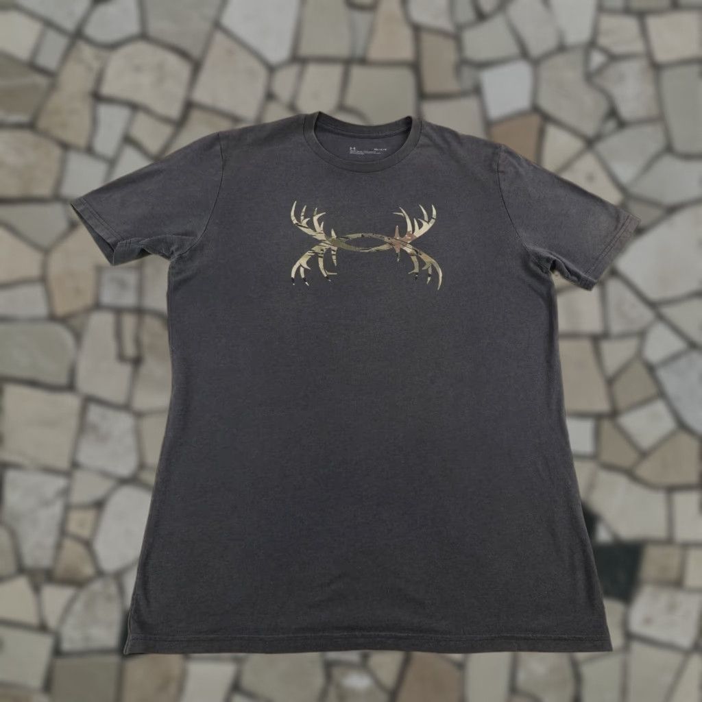 Under Armour Under Armour Shirt Men Medium Black Camo Antler Logo Hunting Performance Loose Size US M / EU 48-50 / 2 - 1 Thumbnail