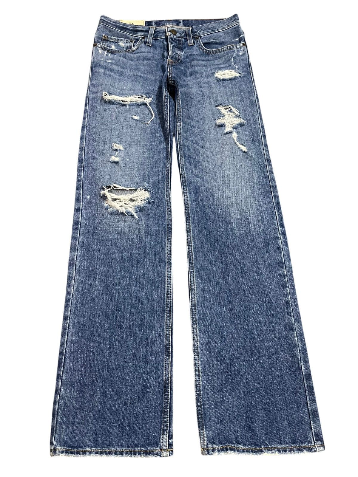 Sugar Cane Vintage Japanese Brand Blue Wash Distressed Style Loose Jean Size US 30 / EU 46 - 1 Thumbnail