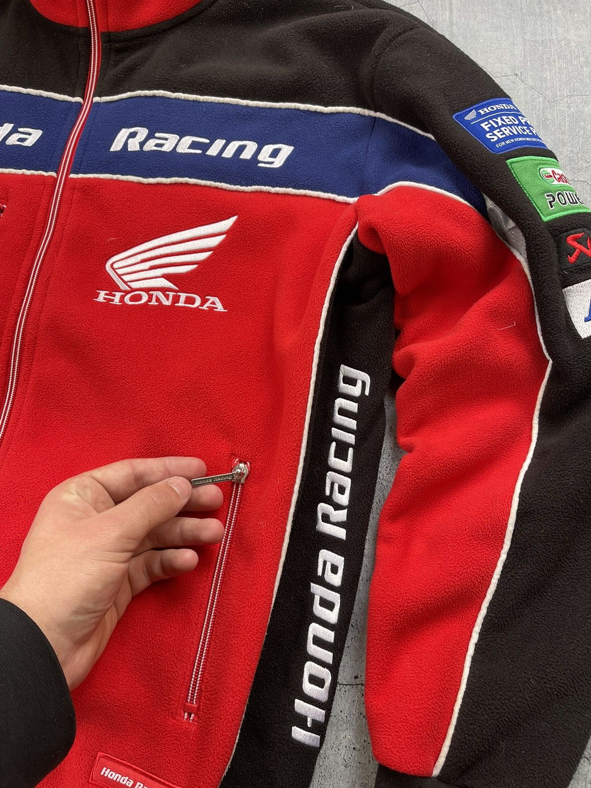 Honda × Vintage Vintage Honda Racing Fleece Zip Jacket Size US M / EU 48-50 / 2 - 4 Thumbnail