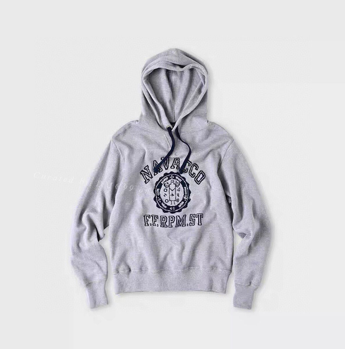 45rpm 45R Gray College Hoodie Pullover Size US L / EU 52-54 / 3 - 1 Thumbnail