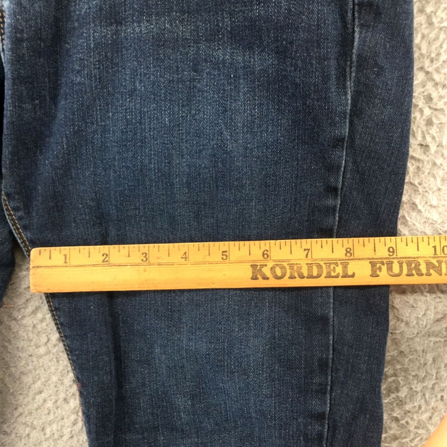 Vintage Roxy Skinny Jeans Womens 30 Blue Dark Wash Low Rise Zip Fly Jeans Size 30" / US 8 / IT 44 - 6 Thumbnail