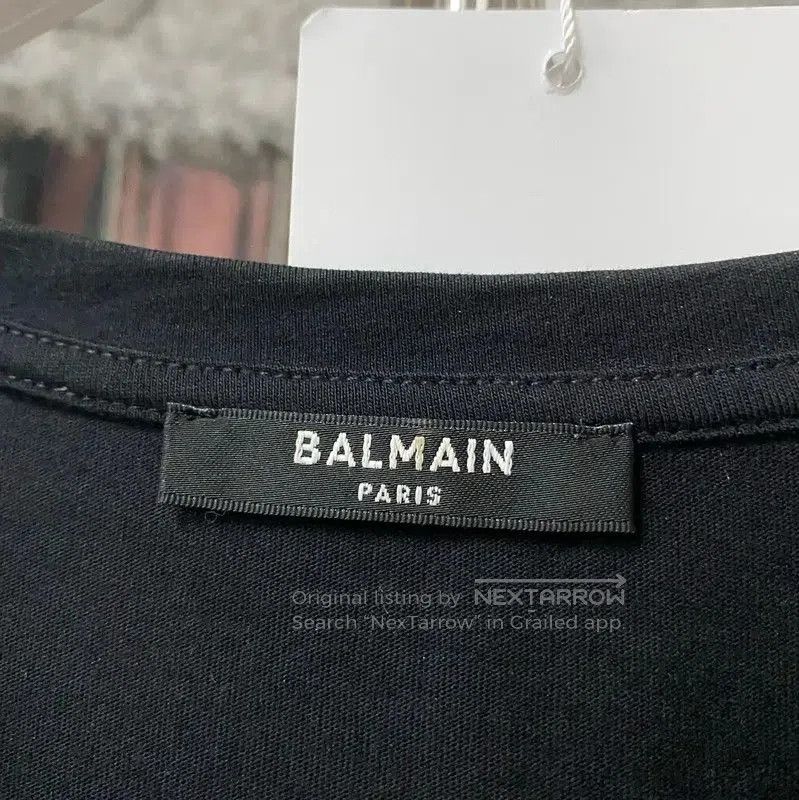 Balmain Balmain Black Cotton Logo T-Shirt for Men . Size US L / EU 52-54 / 3 - 5 Thumbnail