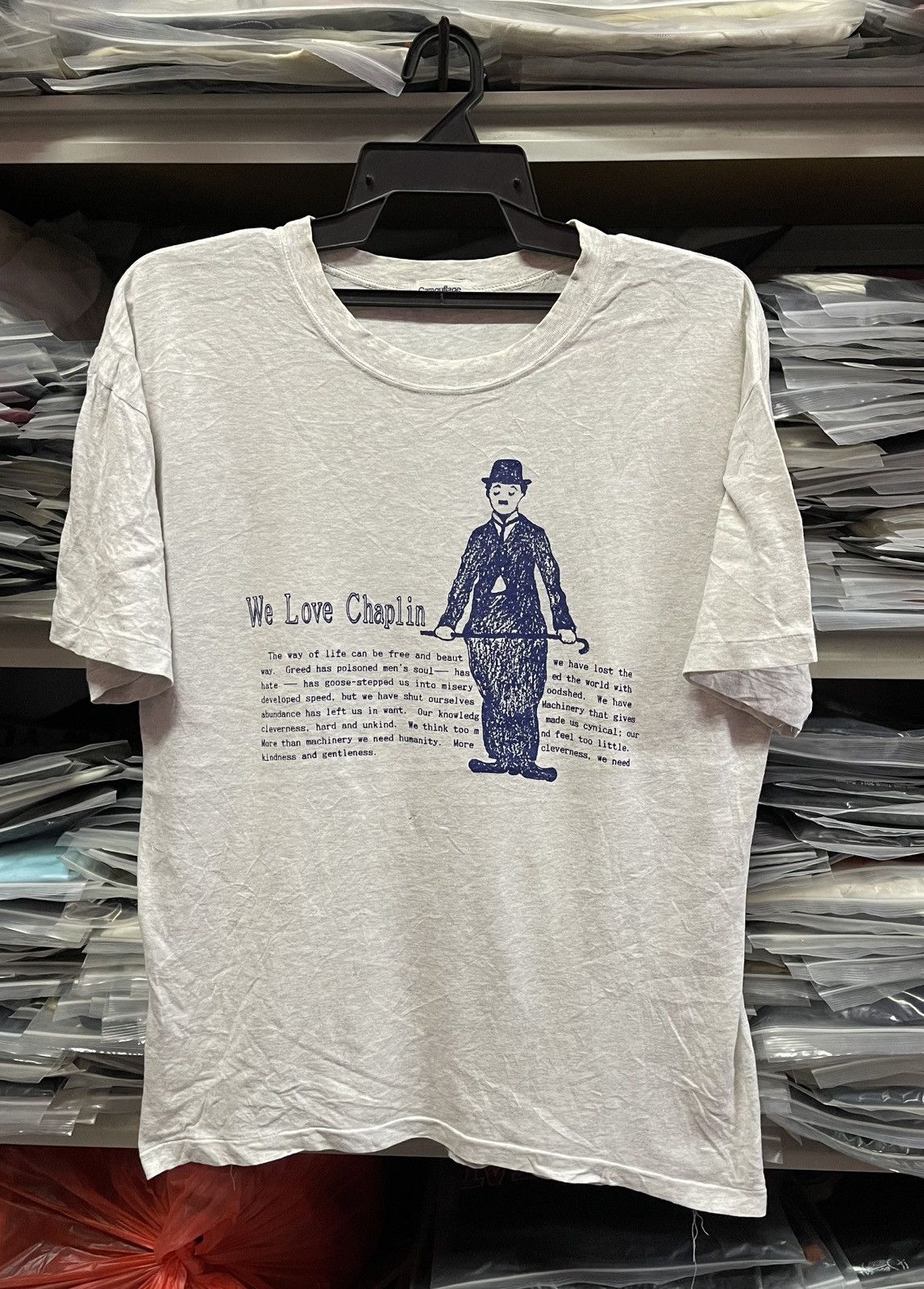 Vintage Vintage Charlie Chaplin Very Rare🔥🔥🔥 Size US L / EU 52-54 / 3 - 1 Thumbnail