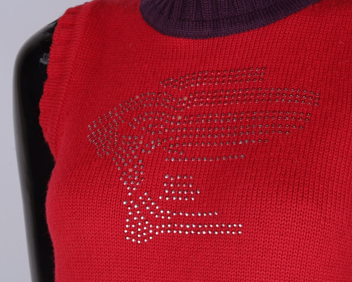 Designer × Versace × Vintage VERSACE Sport Vintage Wool Sleeve Less Sweater High Neck Size S / US 4 / IT 40 - 11 Thumbnail